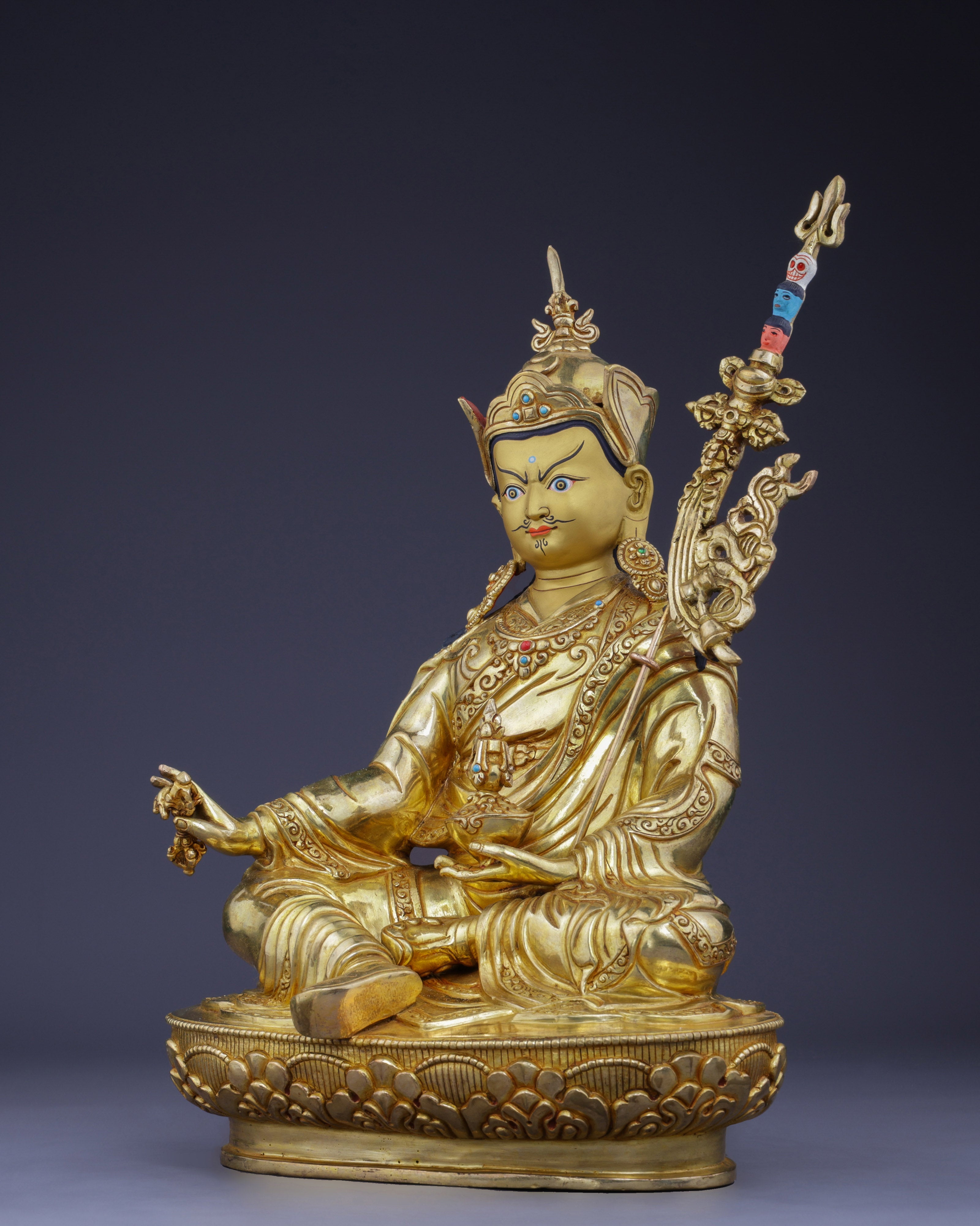 The Golden Treasure | Authentic Guru Rinpoche Padmasambhava Statue