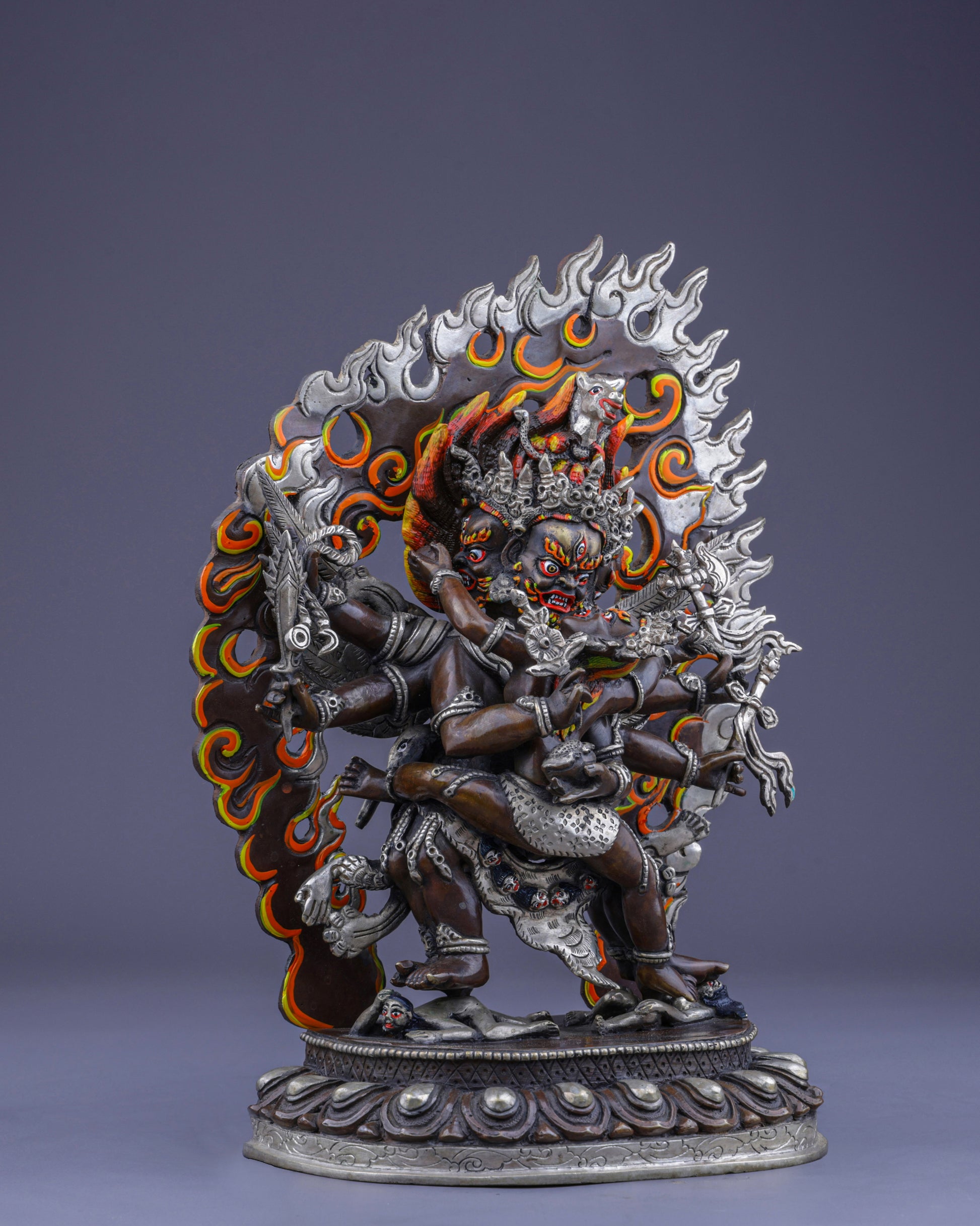 Sacred Hayagriva with Consort | Divine Union of Compassion and Wisdom - Authentic Handcrafted Statue