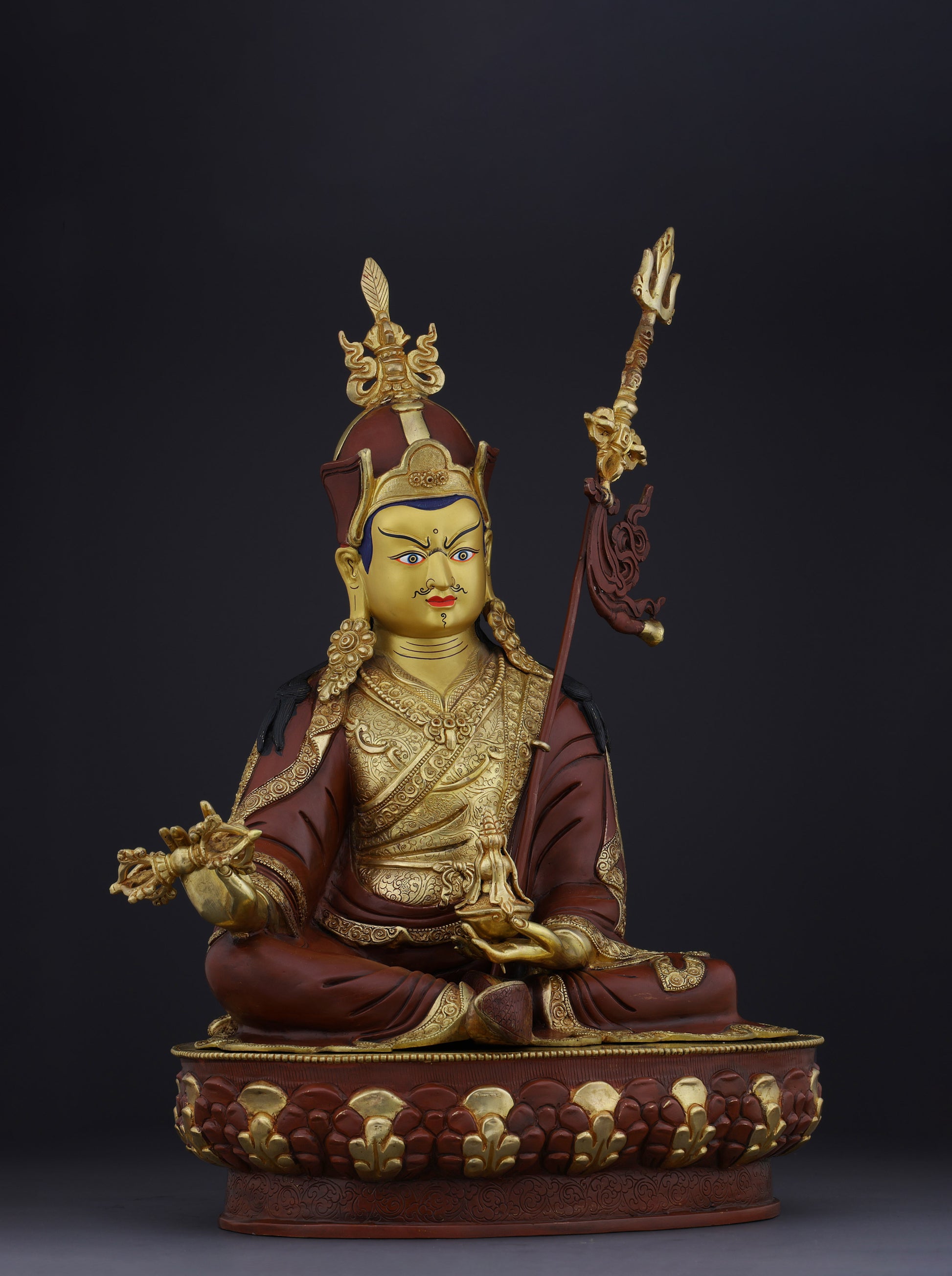 The Second Buddha | Nepalese Handmade Guru Rinpoche Statue - Authentic Handcrafted Statue