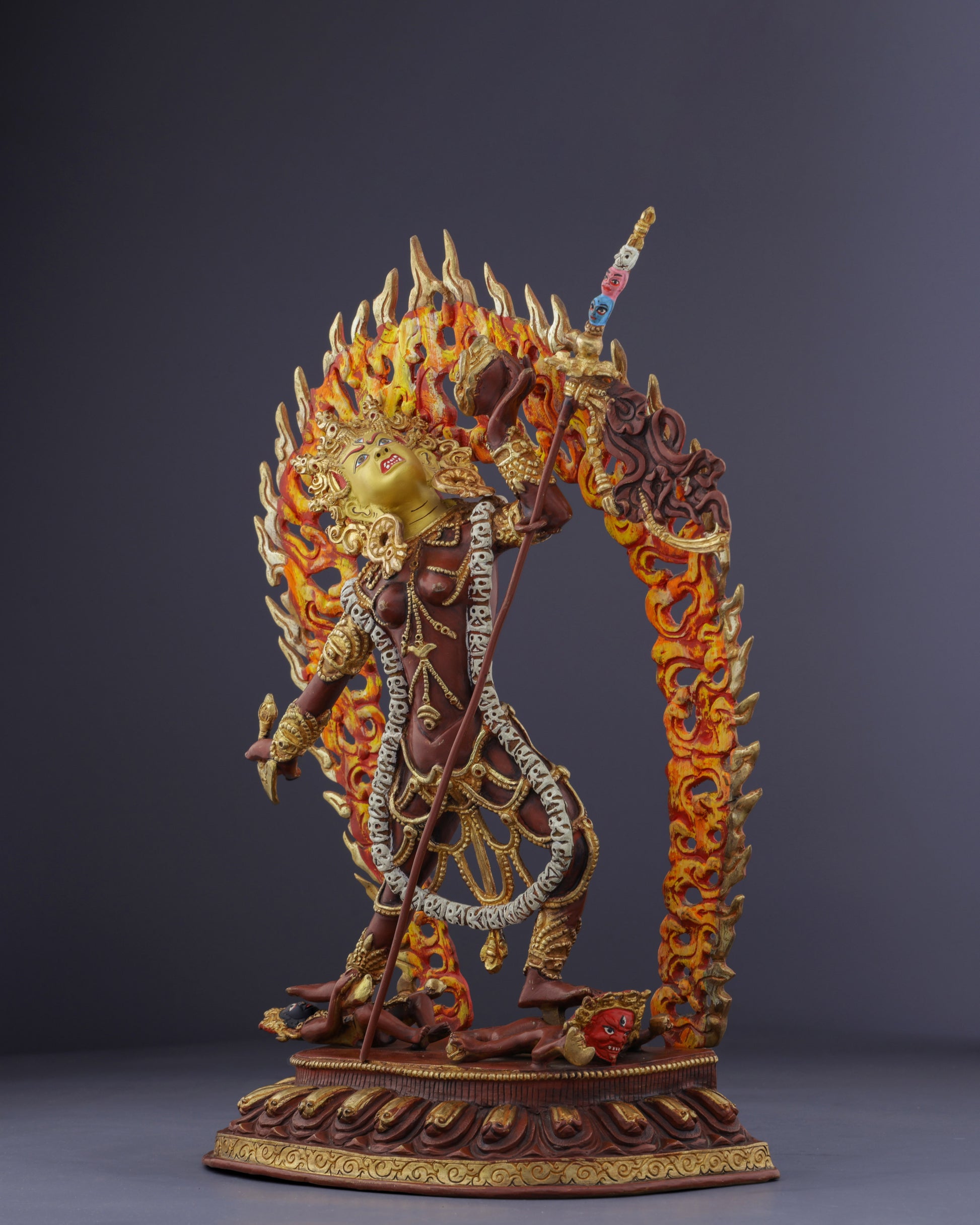 The Fierce Dakini | Nepalese Handmade Vajrayogini Statue - Authentic Handcrafted Statue