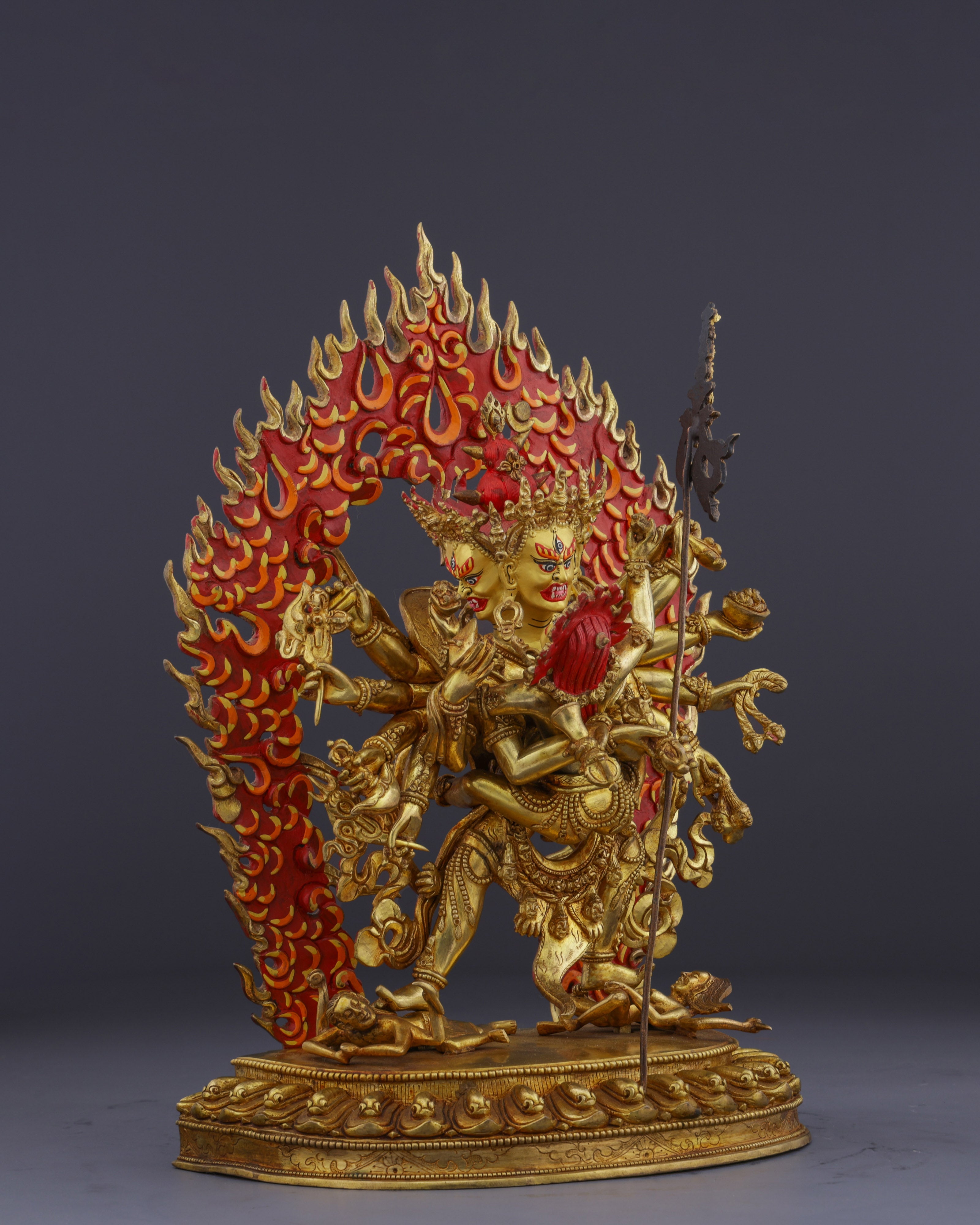 The Divine Embrace | Nepalese Handmade 12-Armed Chakrasamvara Statue