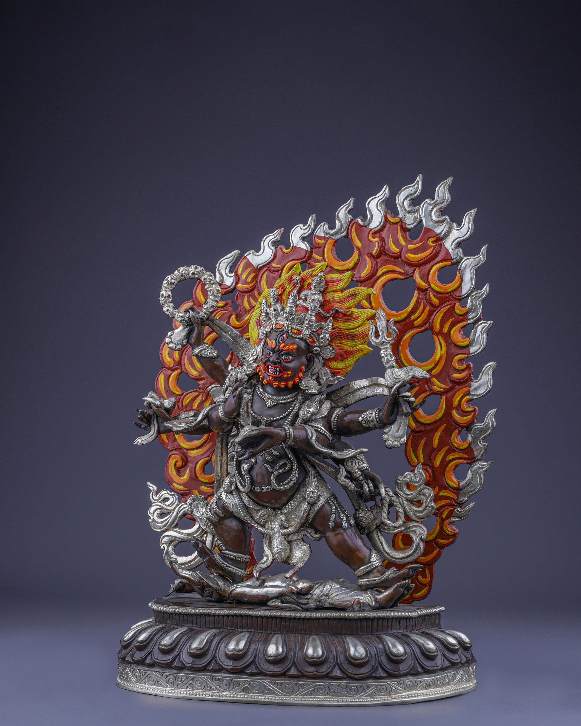 Six-Armed Mahakala | The Fierce Protector of Sacred Dharma - Authentic Handcrafted Statue