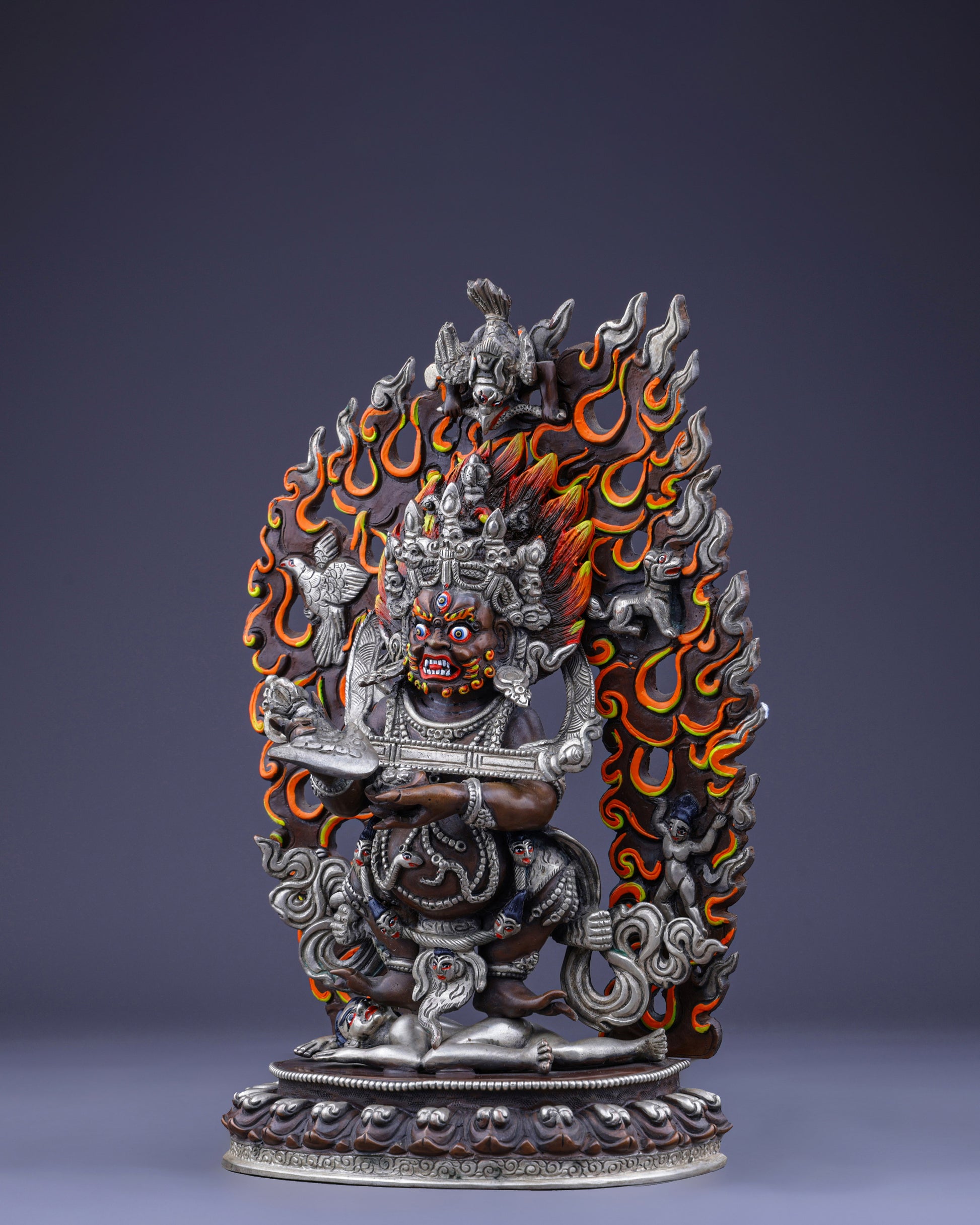 Majestic Sakya Mahakala | Supreme Protector of Ancient Wisdom - Authentic Handcrafted Statue