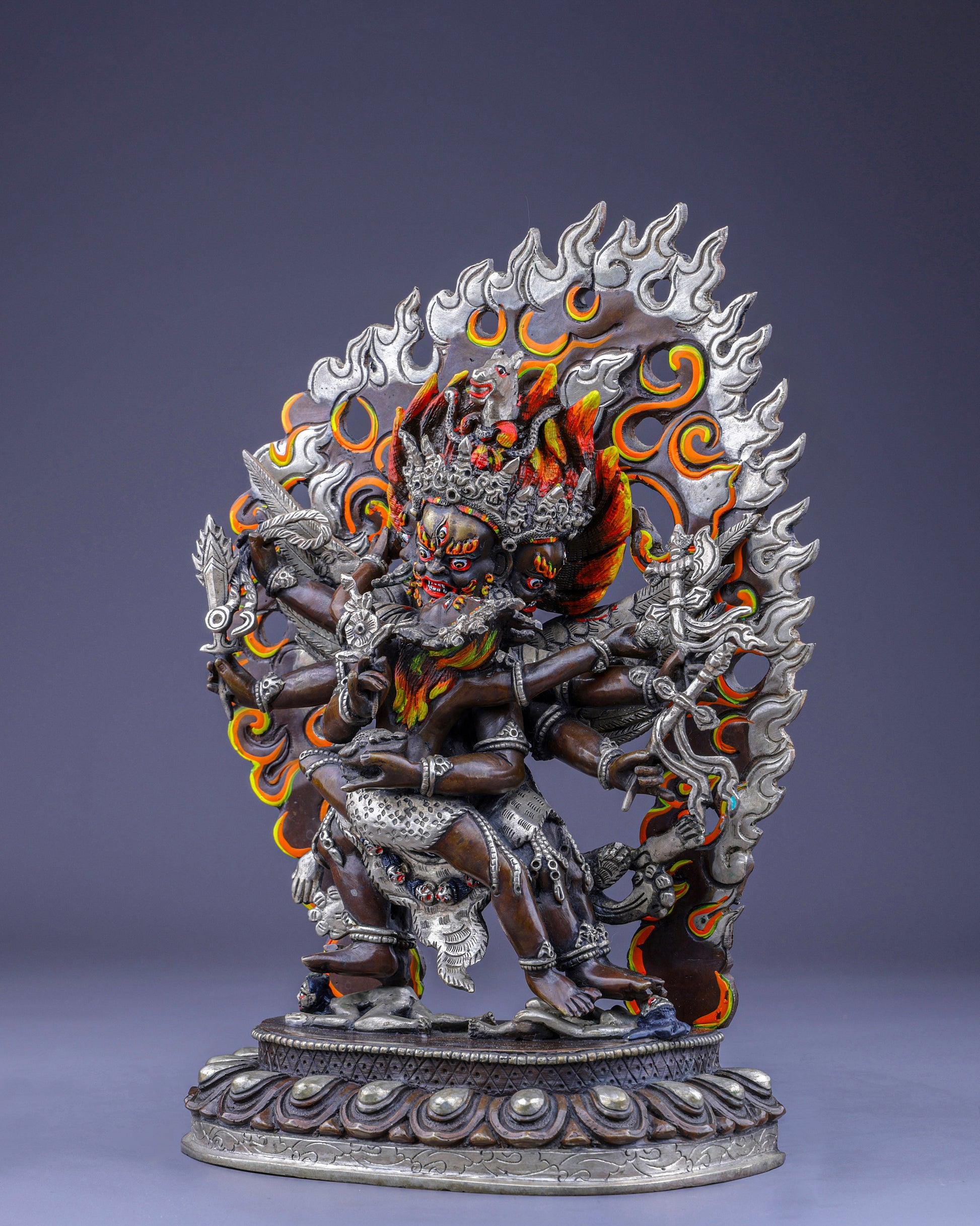 Sacred Hayagriva with Consort | Divine Union of Compassion and Wisdom - Authentic Handcrafted Statue