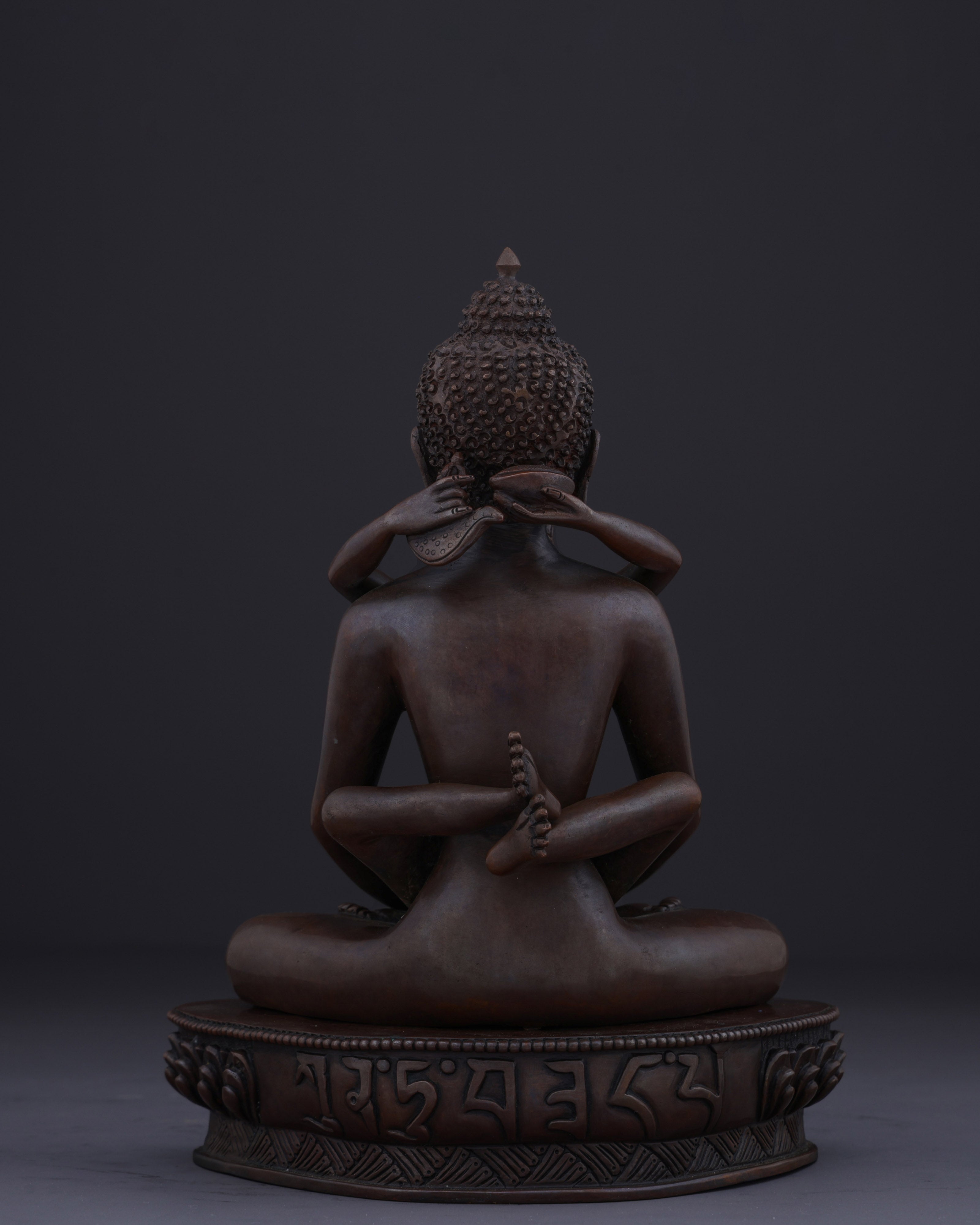 The Primordial Unity | Nepalese Handmade Oxidized Samantabhadra Union with Consort Statue