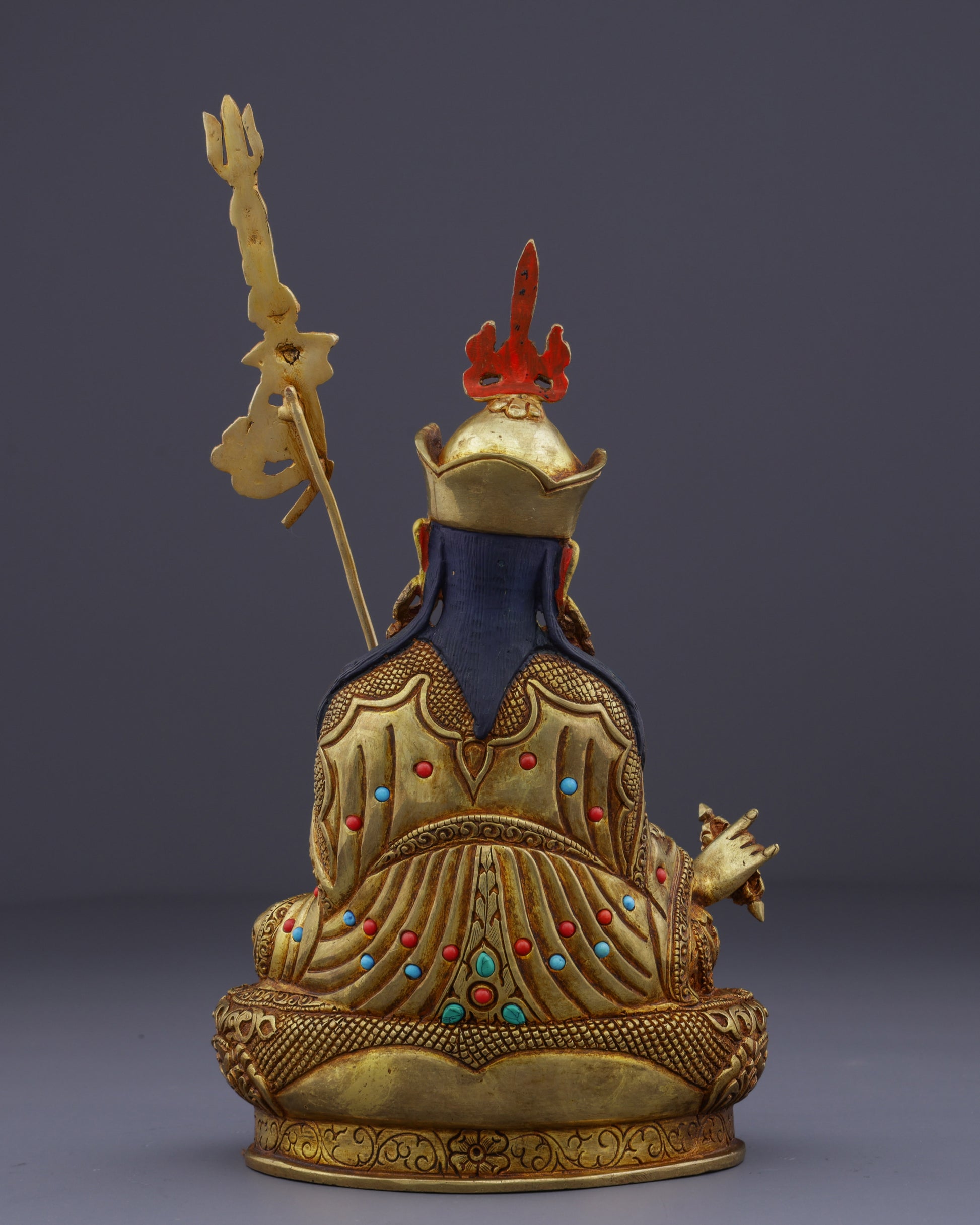 Golden Radiance | Exquisite Guru Ringpoche Masterpiece - Authentic Handcrafted Statue
