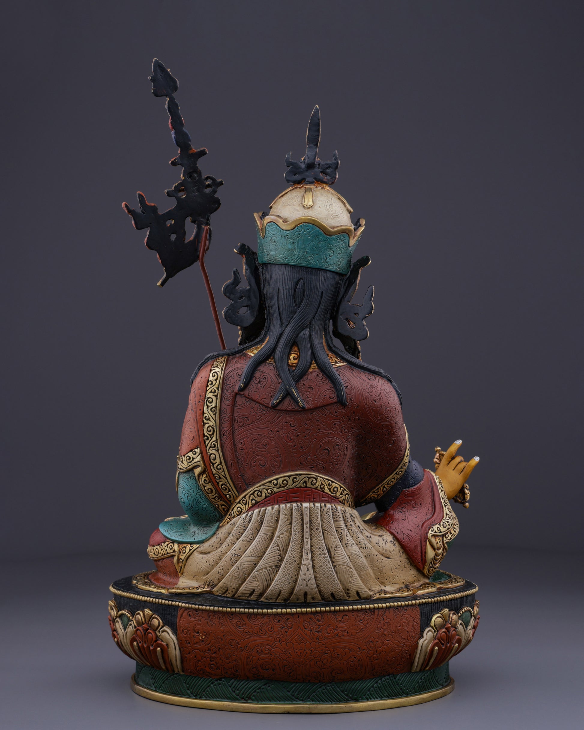 A Sacred Presence | Handcrafted Guru Ringpoche Statue - Authentic Handcrafted Statue