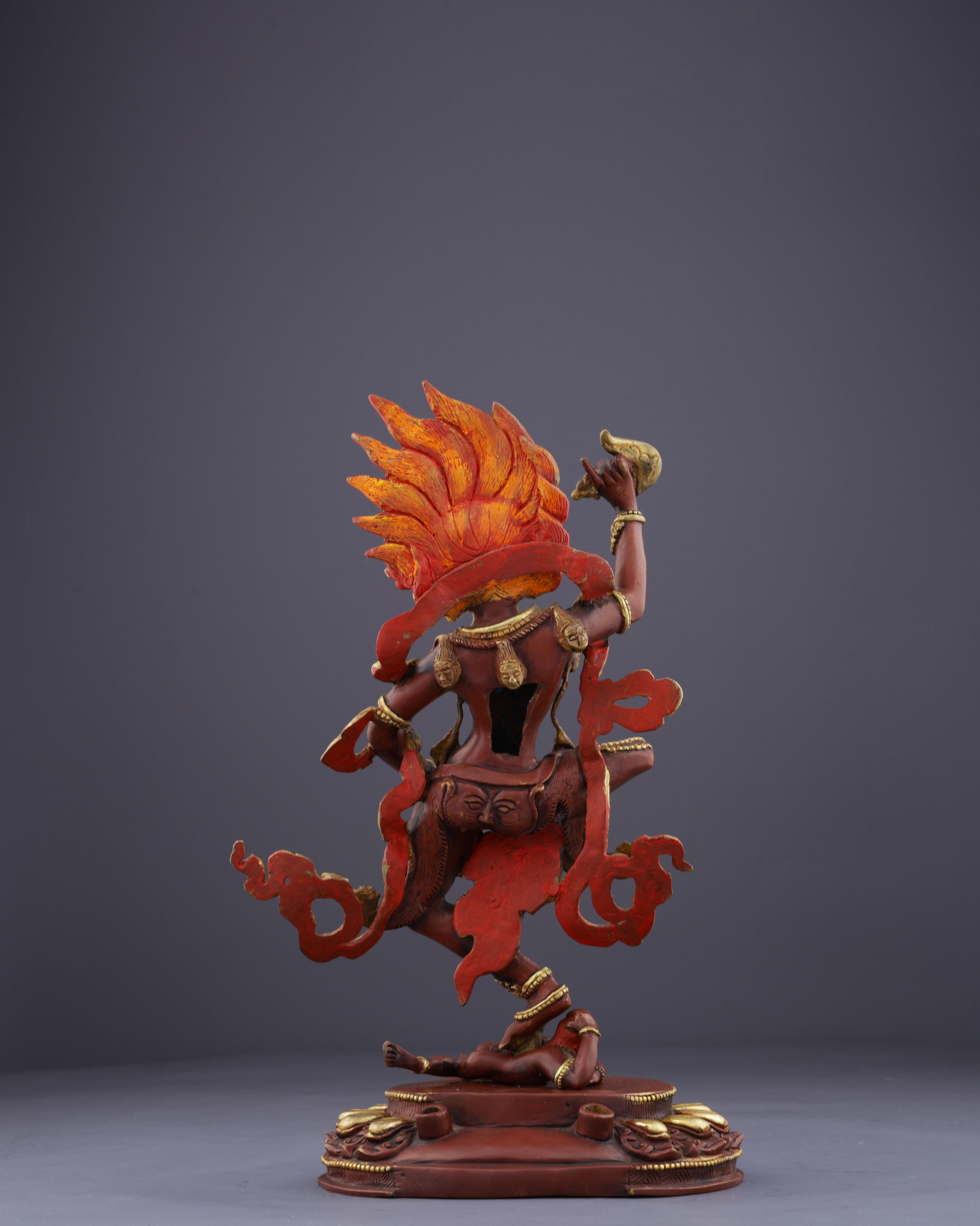 The Sacred Guardian | Nepalese Handmade Simhamukha Statue