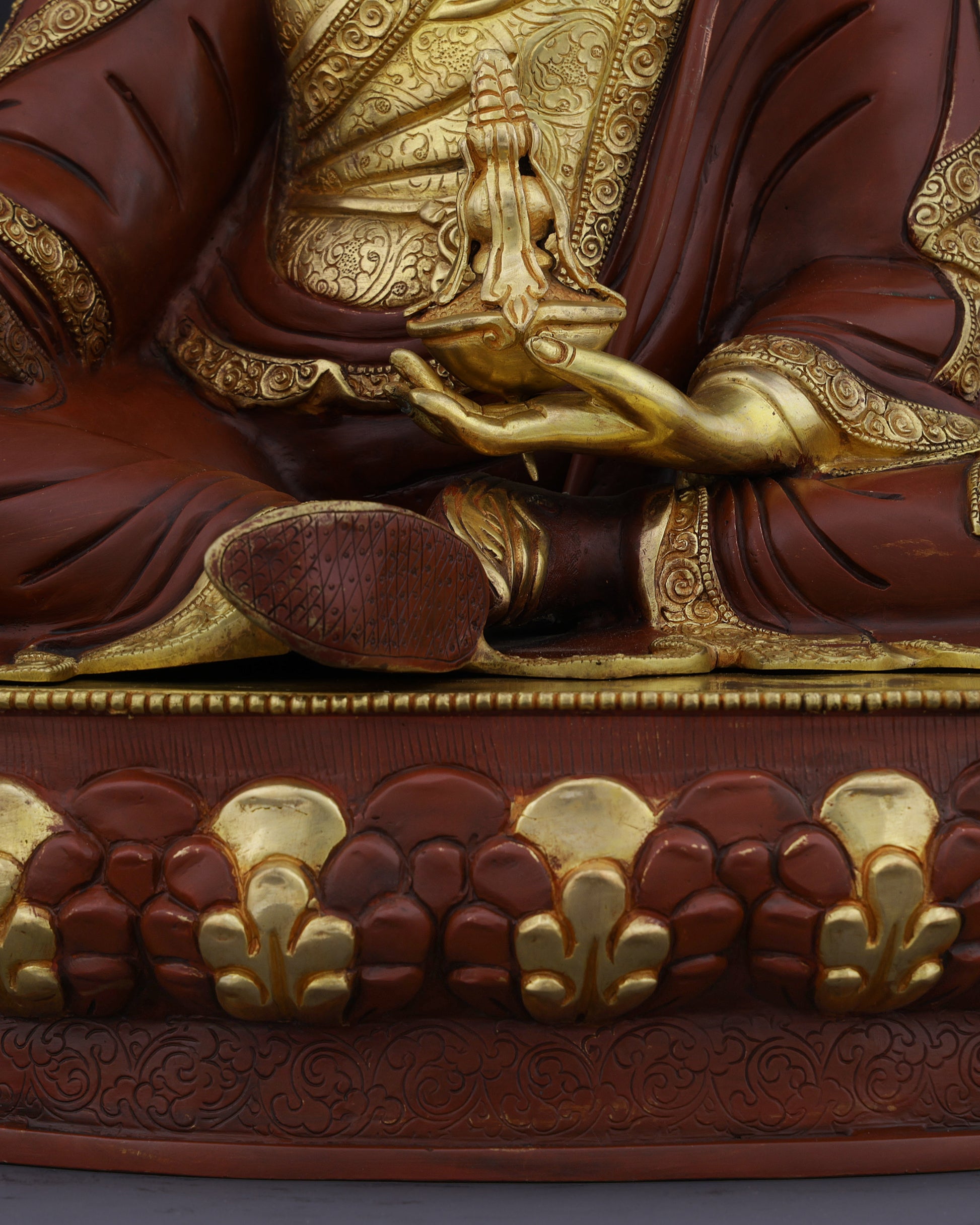 The Second Buddha | Nepalese Handmade Guru Rinpoche Statue - Authentic Handcrafted Statue