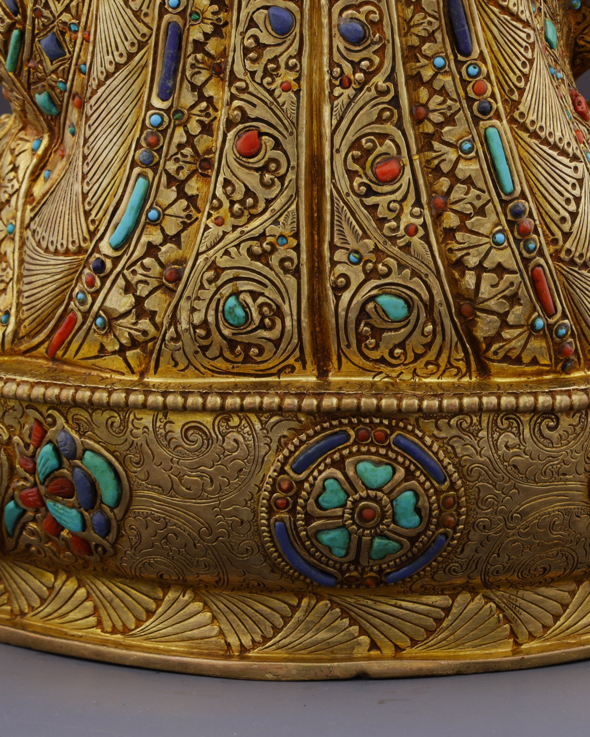 Sacred Presence | The Magnificent Guru Rinpoche Handcrafted Statue - Authentic Handcrafted Statue