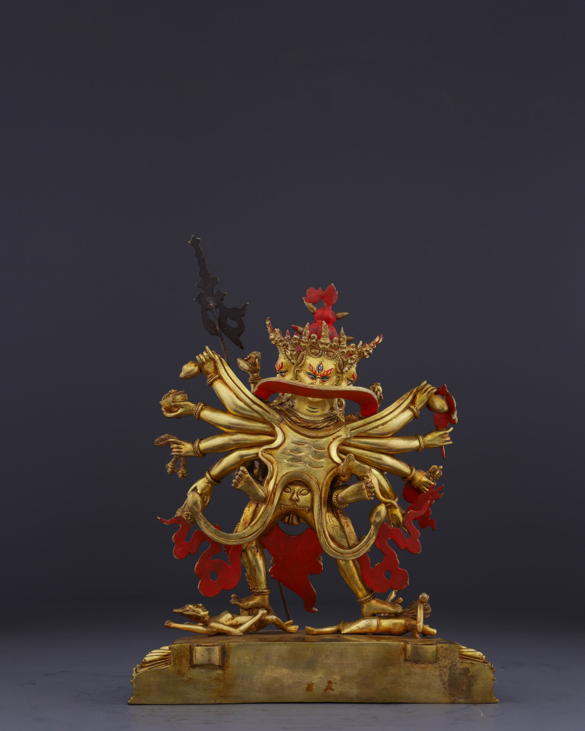 The Divine Embrace | Nepalese Handmade 12-Armed Chakrasamvara Statue - Authentic Handcrafted Statue