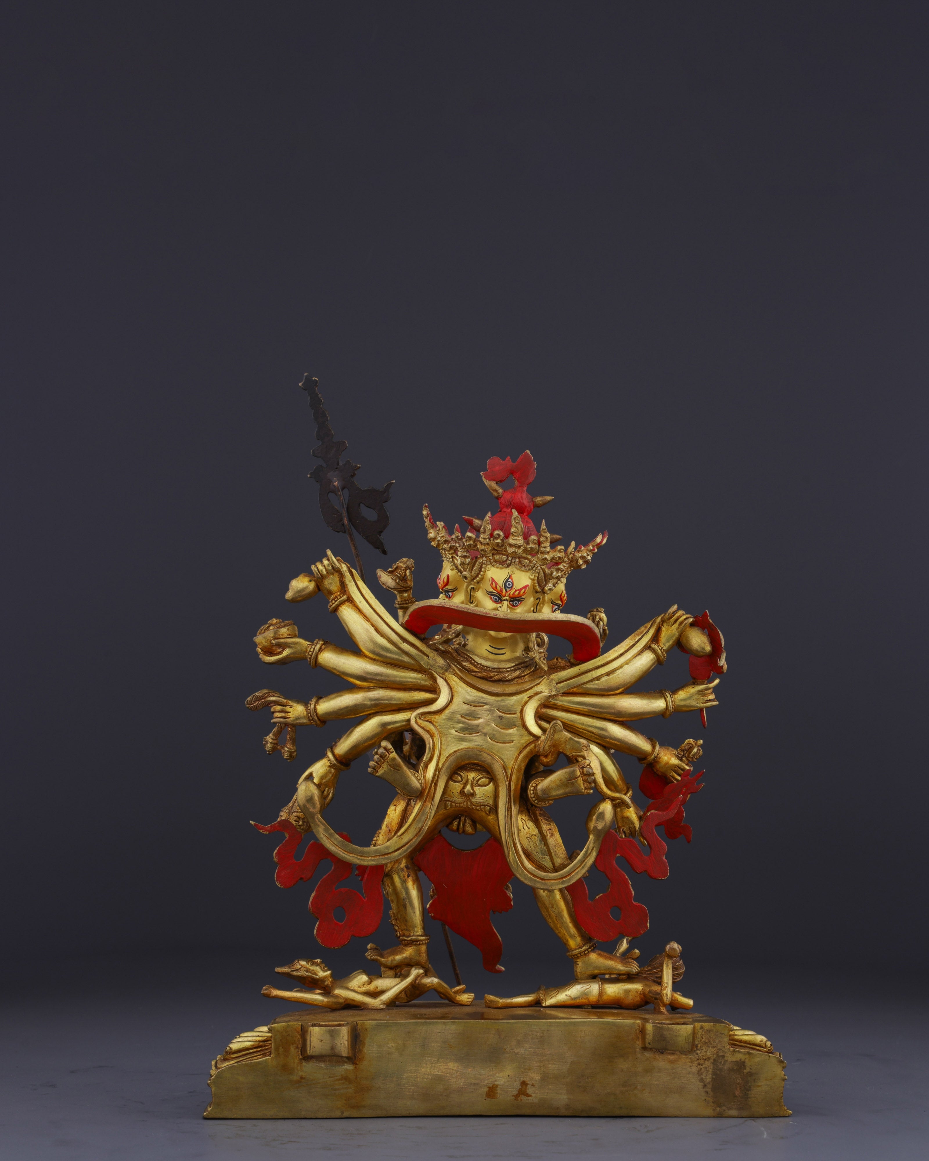 The Divine Embrace | Nepalese Handmade 12-Armed Chakrasamvara Statue