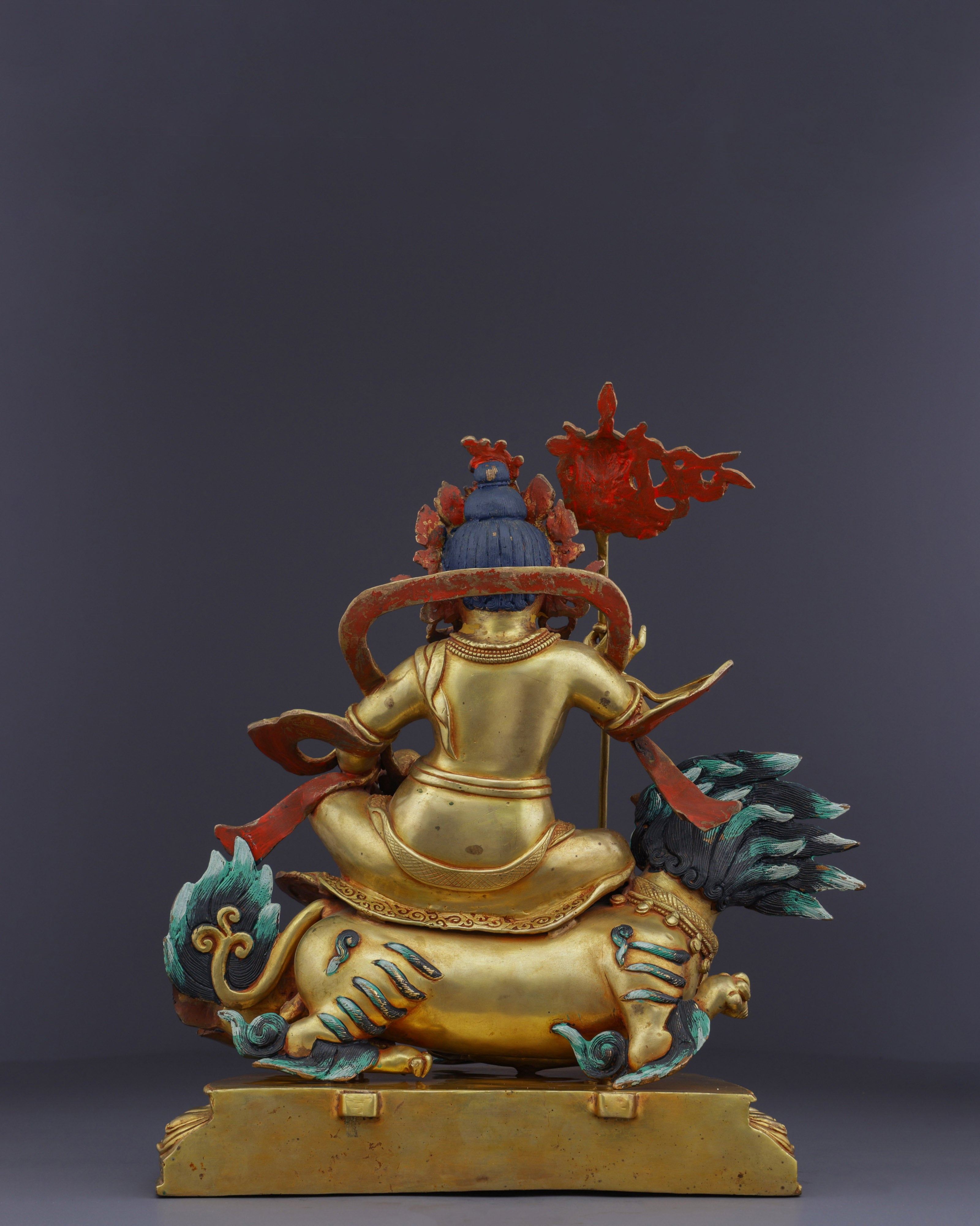 The Guardian of Wealth | Handcrafted Namtoshe on Lion Statue
