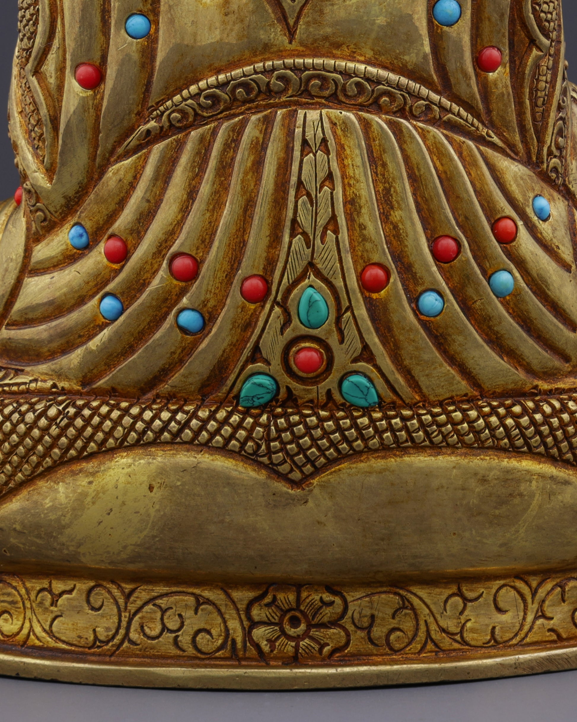 Golden Radiance | Exquisite Guru Ringpoche Masterpiece - Authentic Handcrafted Statue