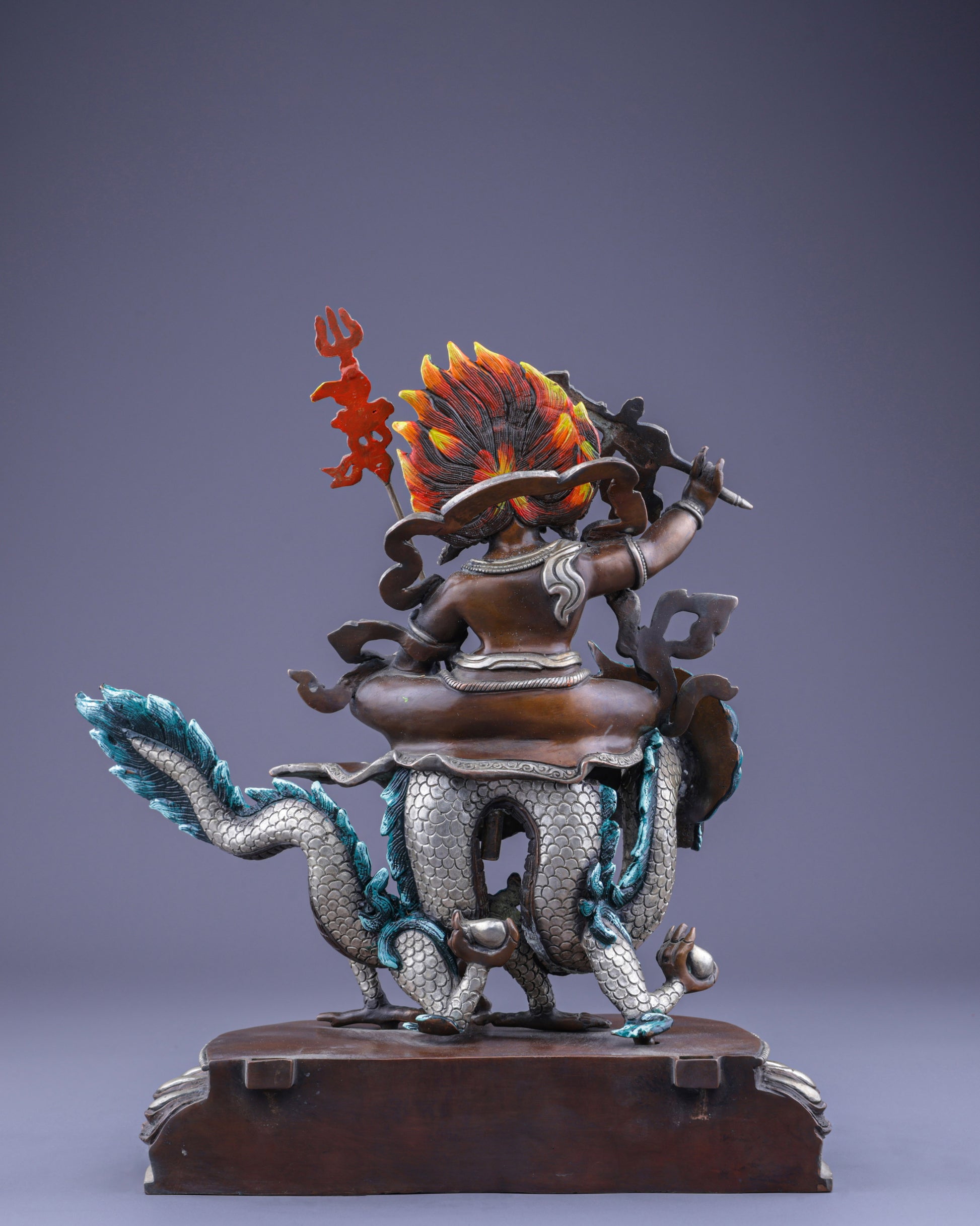 Sacred White Dzambhala | Guardian of Prosperity and Wisdom - Authentic Handcrafted Statue