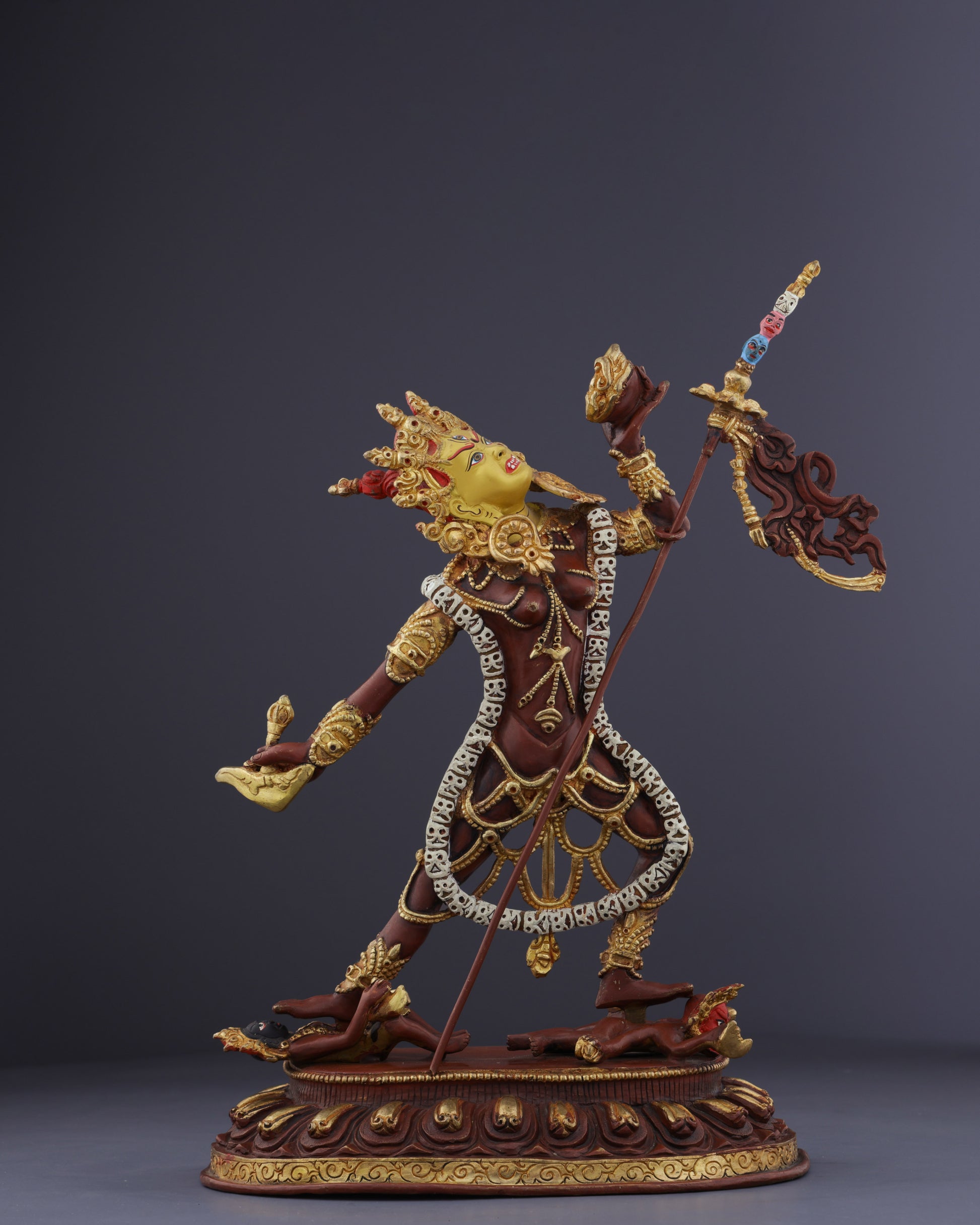 The Fierce Dakini | Nepalese Handmade Vajrayogini Statue - Authentic Handcrafted Statue