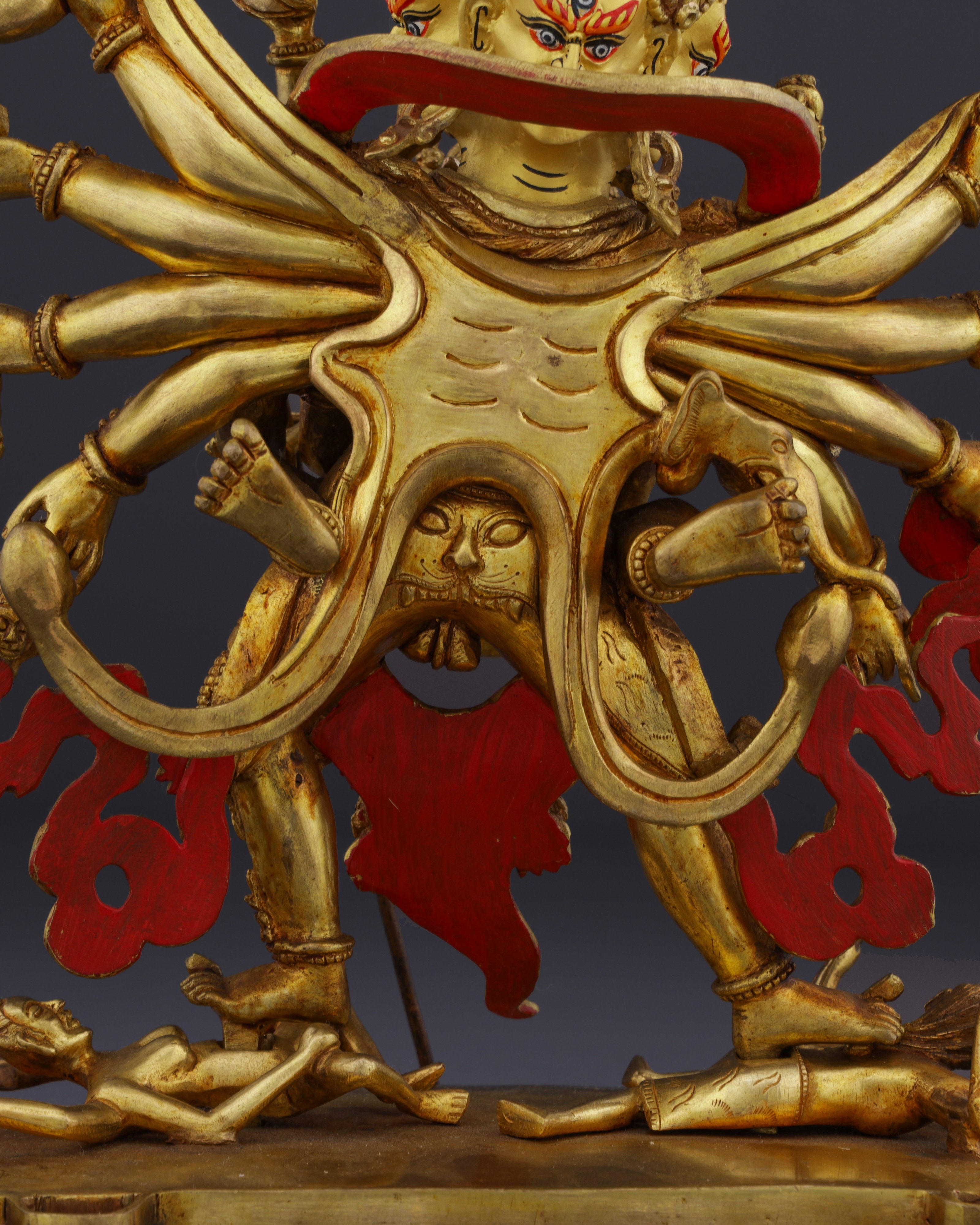 The Divine Embrace | Nepalese Handmade 12-Armed Chakrasamvara Statue