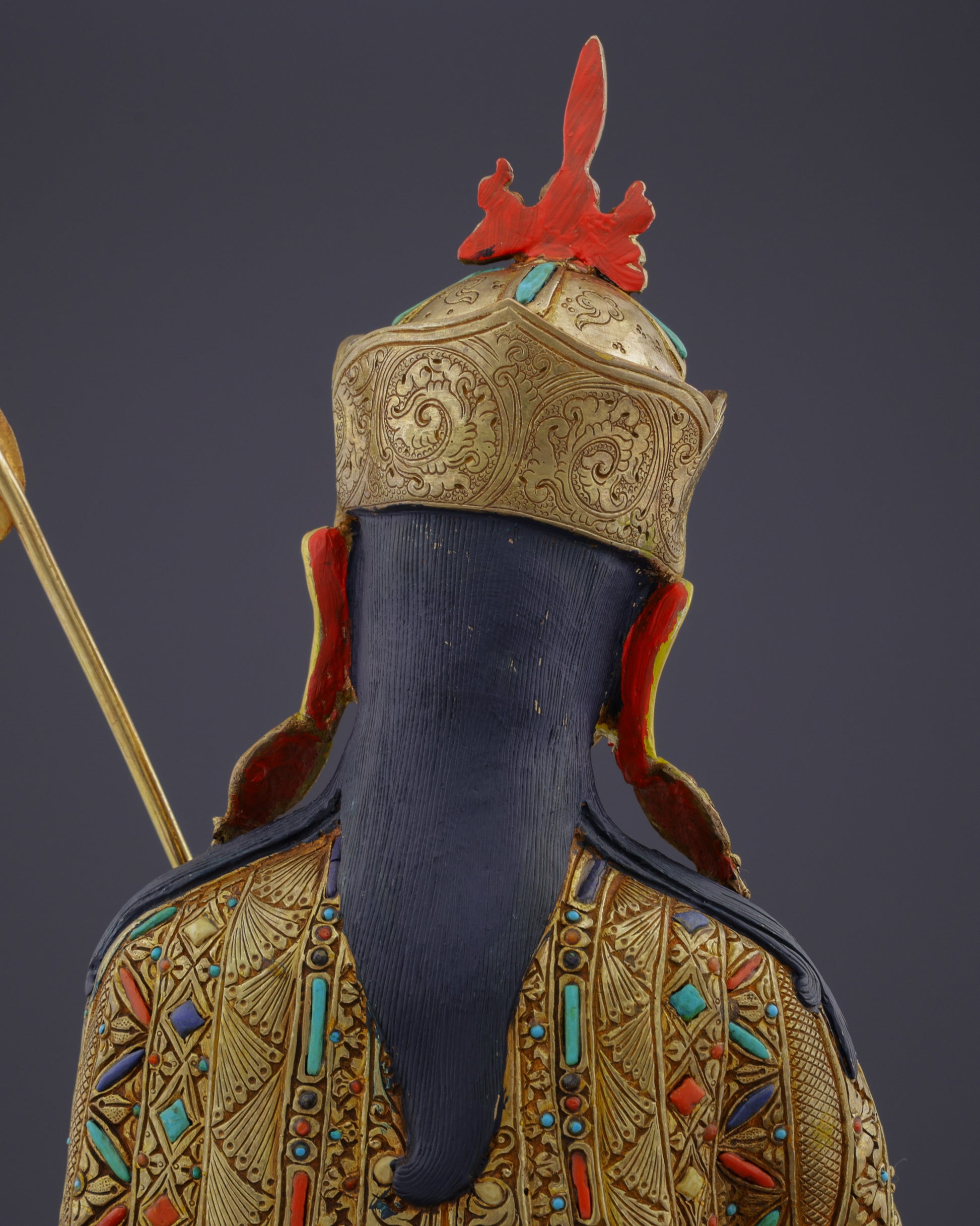 Sacred Presence | The Magnificent Guru Rinpoche Handcrafted Statue - Authentic Handcrafted Statue