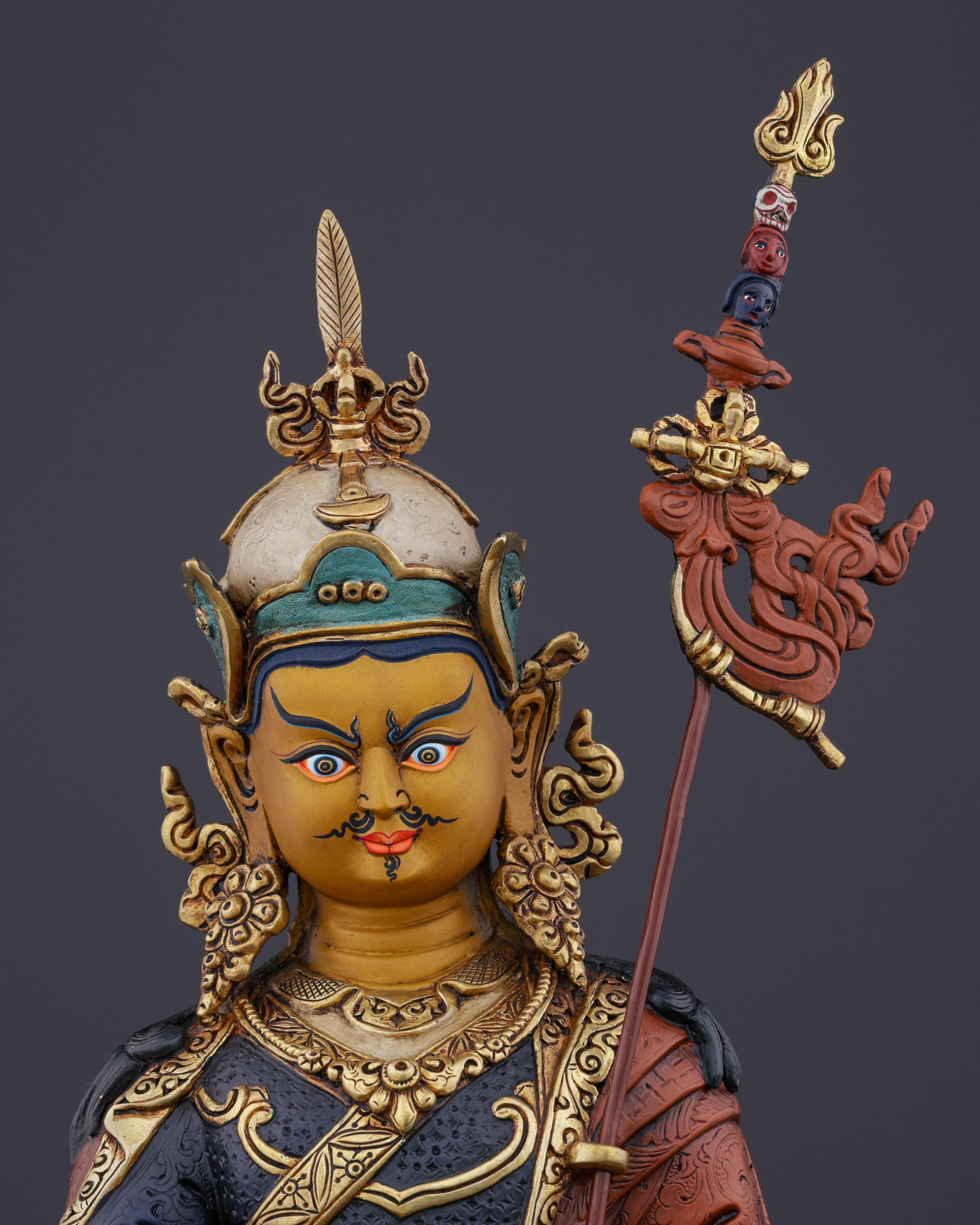 A Sacred Presence | Handcrafted Guru Ringpoche Statue - Authentic Handcrafted Statue