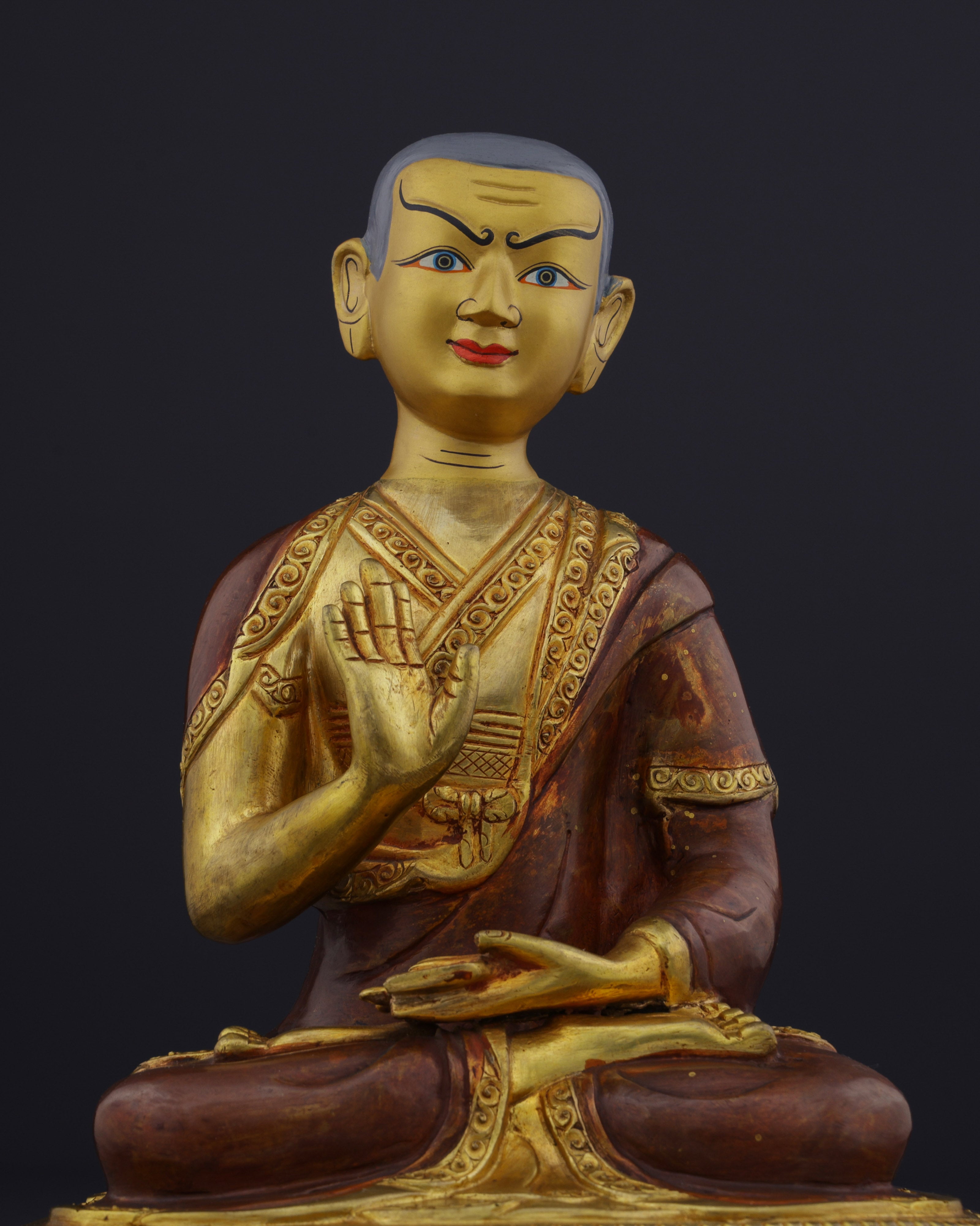The Great Reformer | Nepalese Handmade Tsongkhapa Statue Set