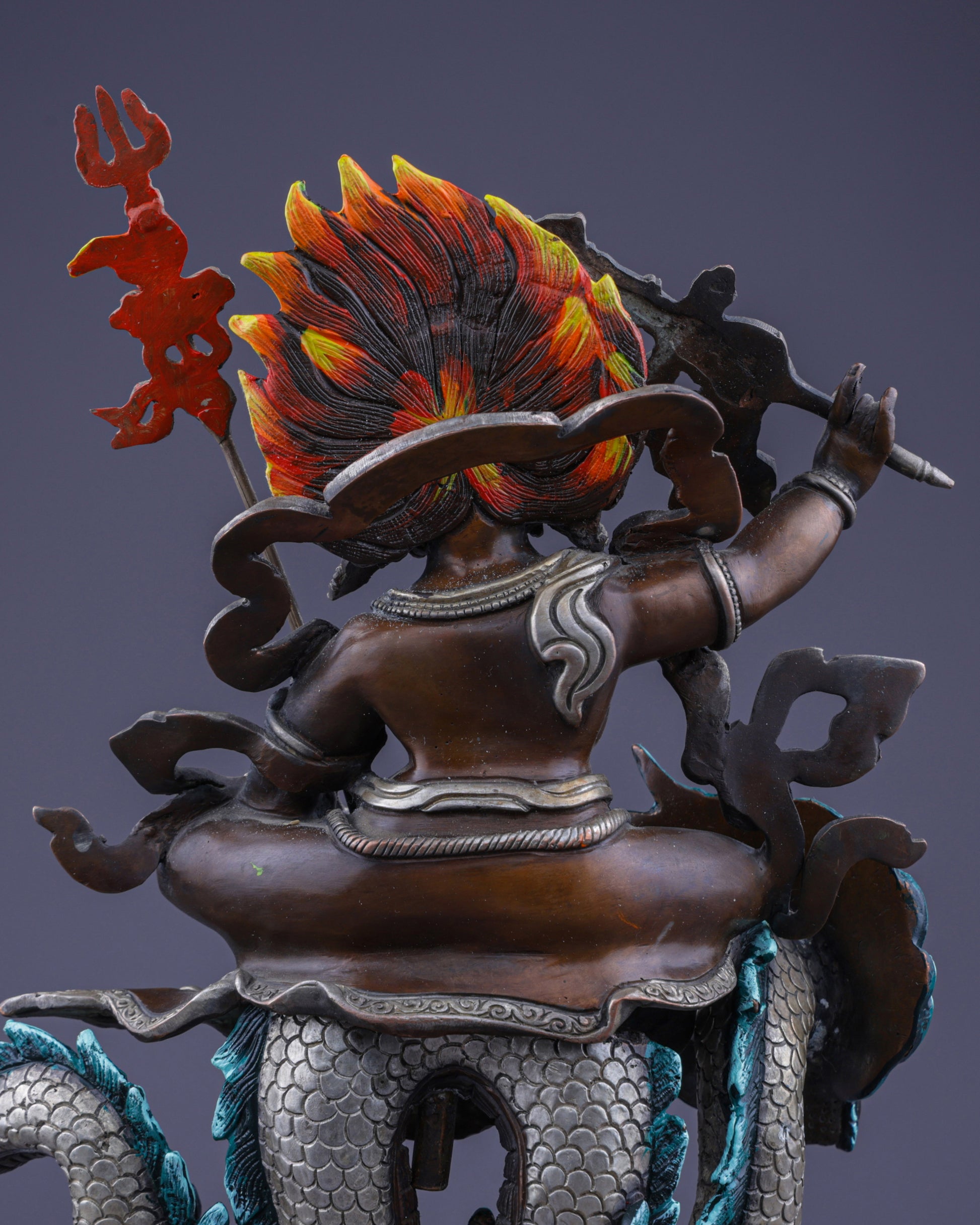 Sacred White Dzambhala | Guardian of Prosperity and Wisdom - Authentic Handcrafted Statue