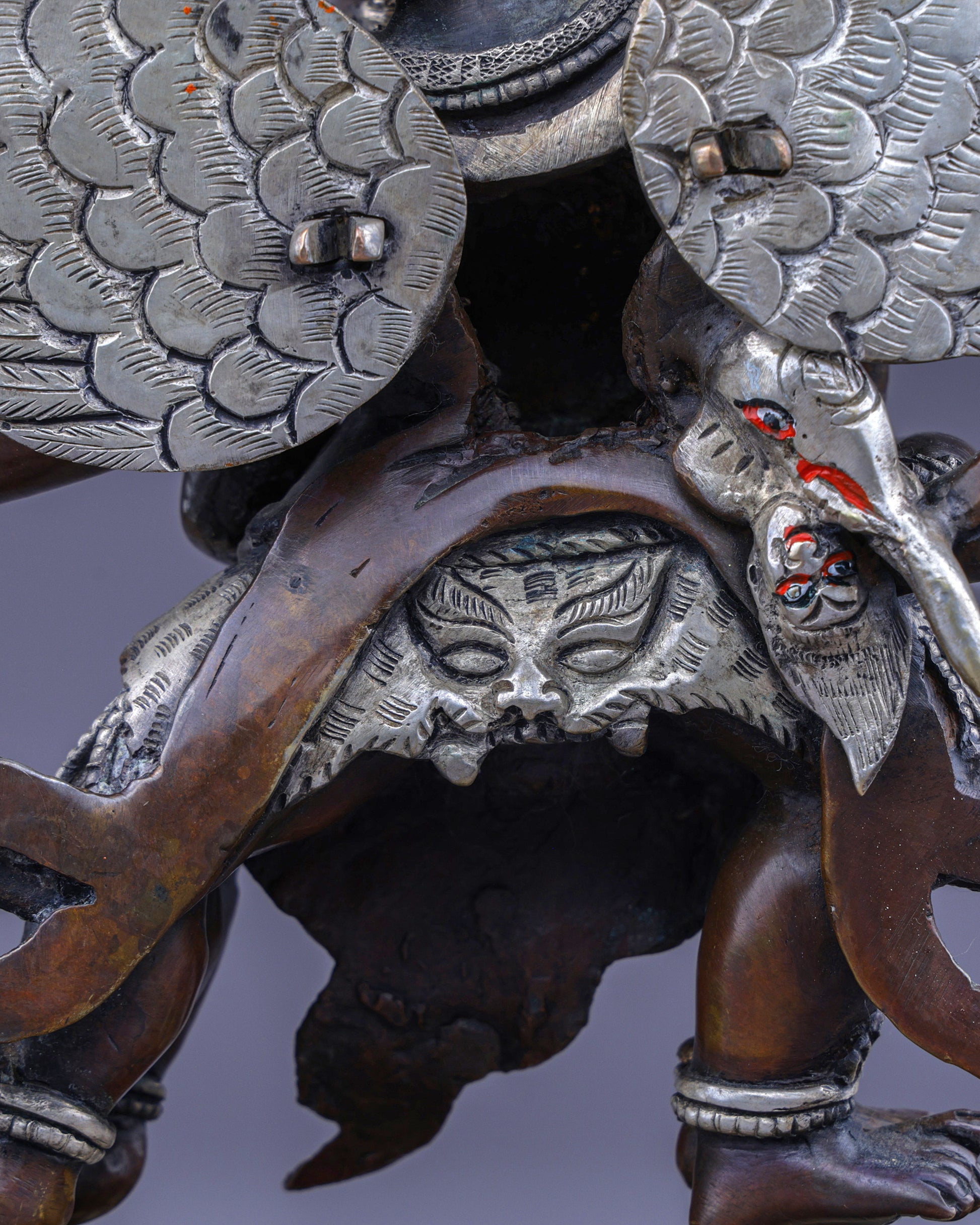 Sacred Hayagriva with Consort | Divine Union of Compassion and Wisdom - Authentic Handcrafted Statue
