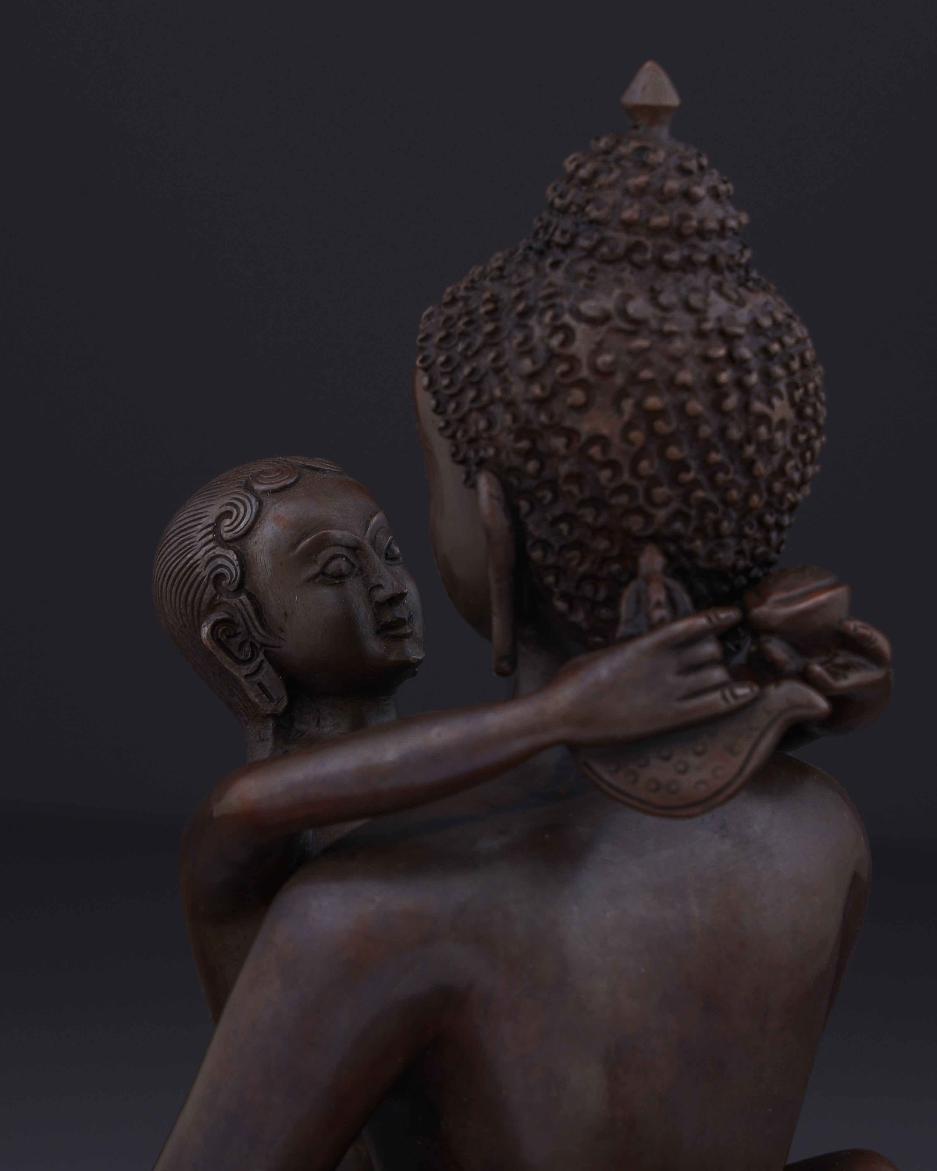 The Primordial Unity | Nepalese Handmade Oxidized Samantabhadra Union with Consort Statue