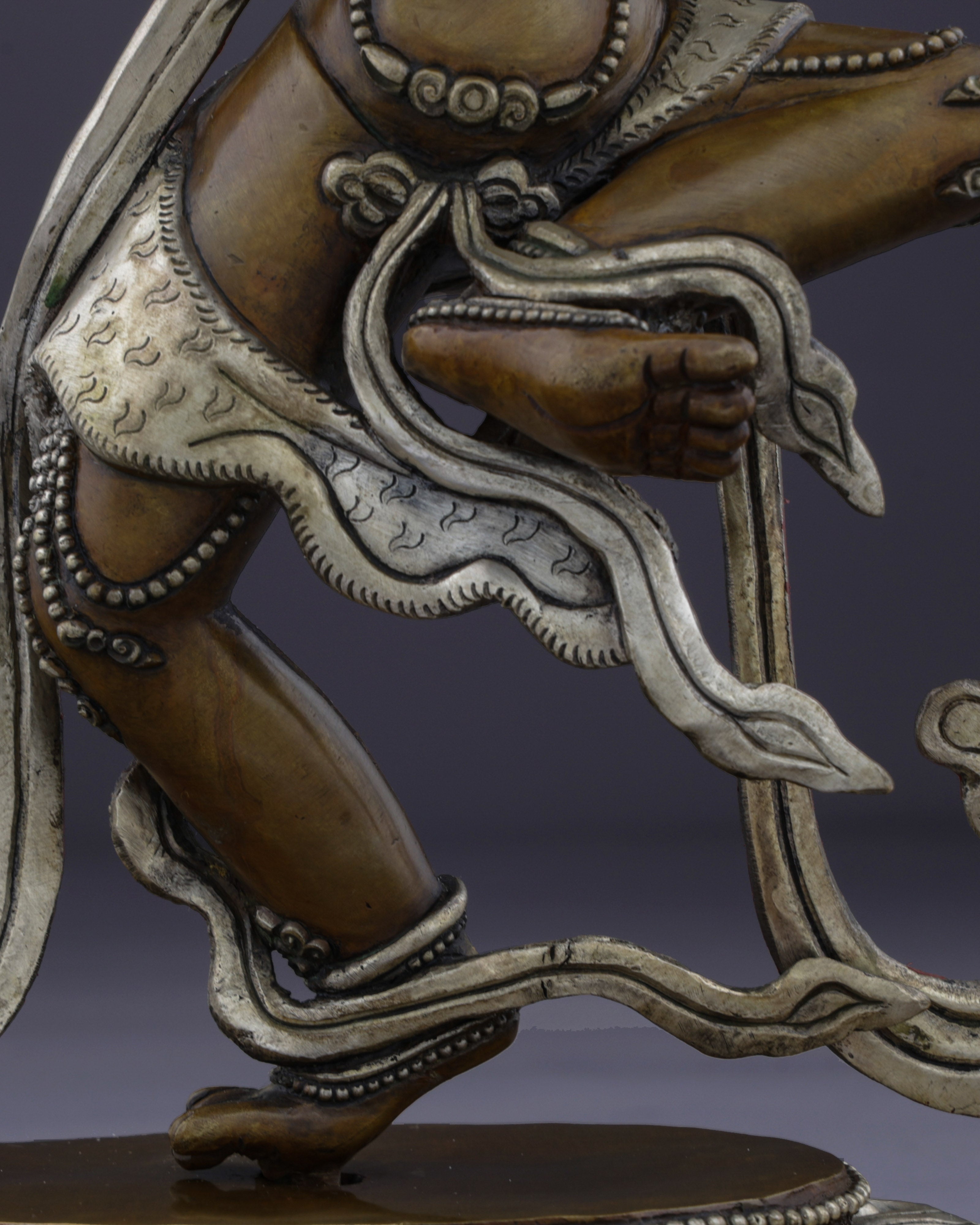 The Celestial Sky Dancer | Nepalese Handmade Oxidized Tantric Dakini Statue