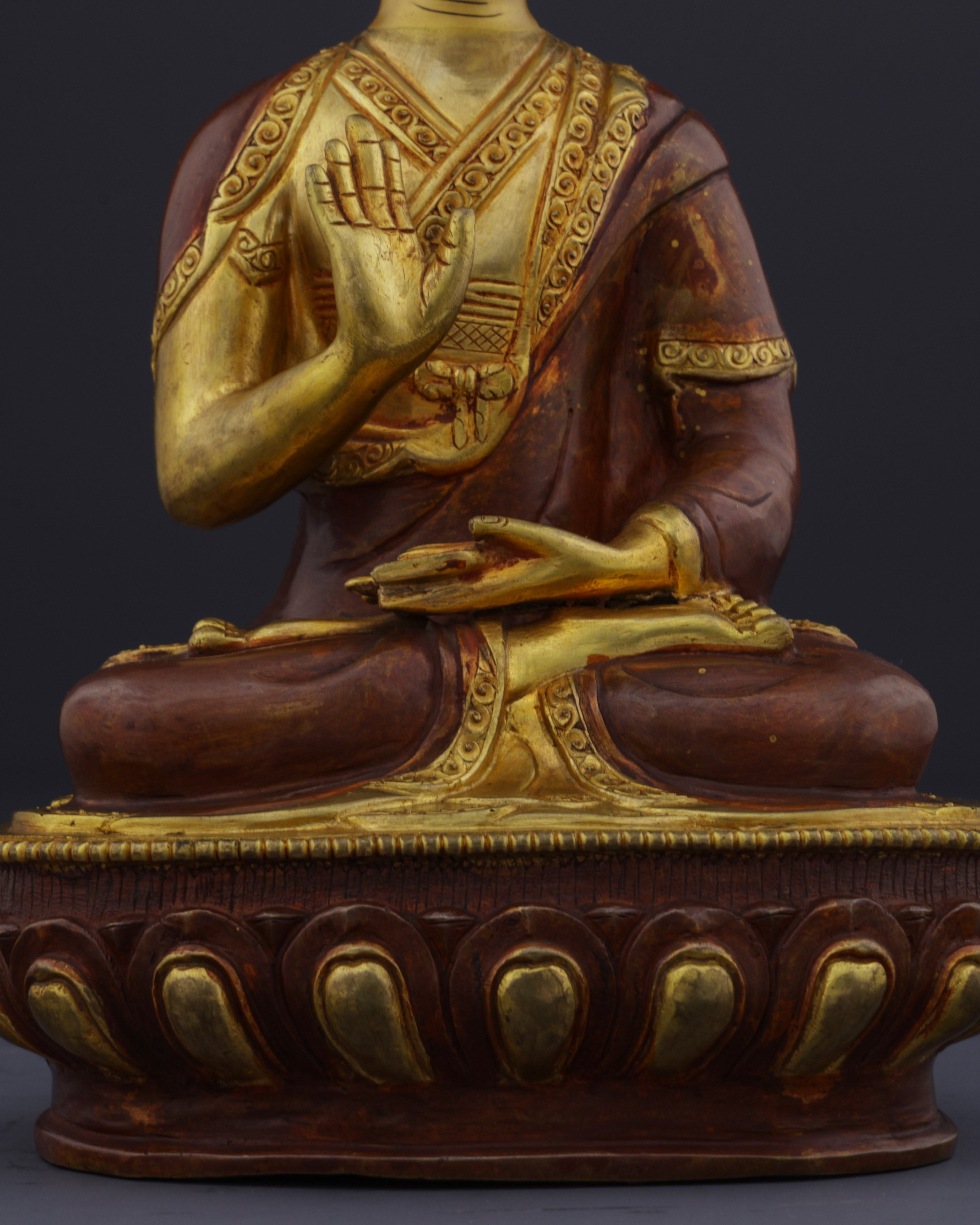 The Great Reformer | Nepalese Handmade Tsongkhapa Statue Set
