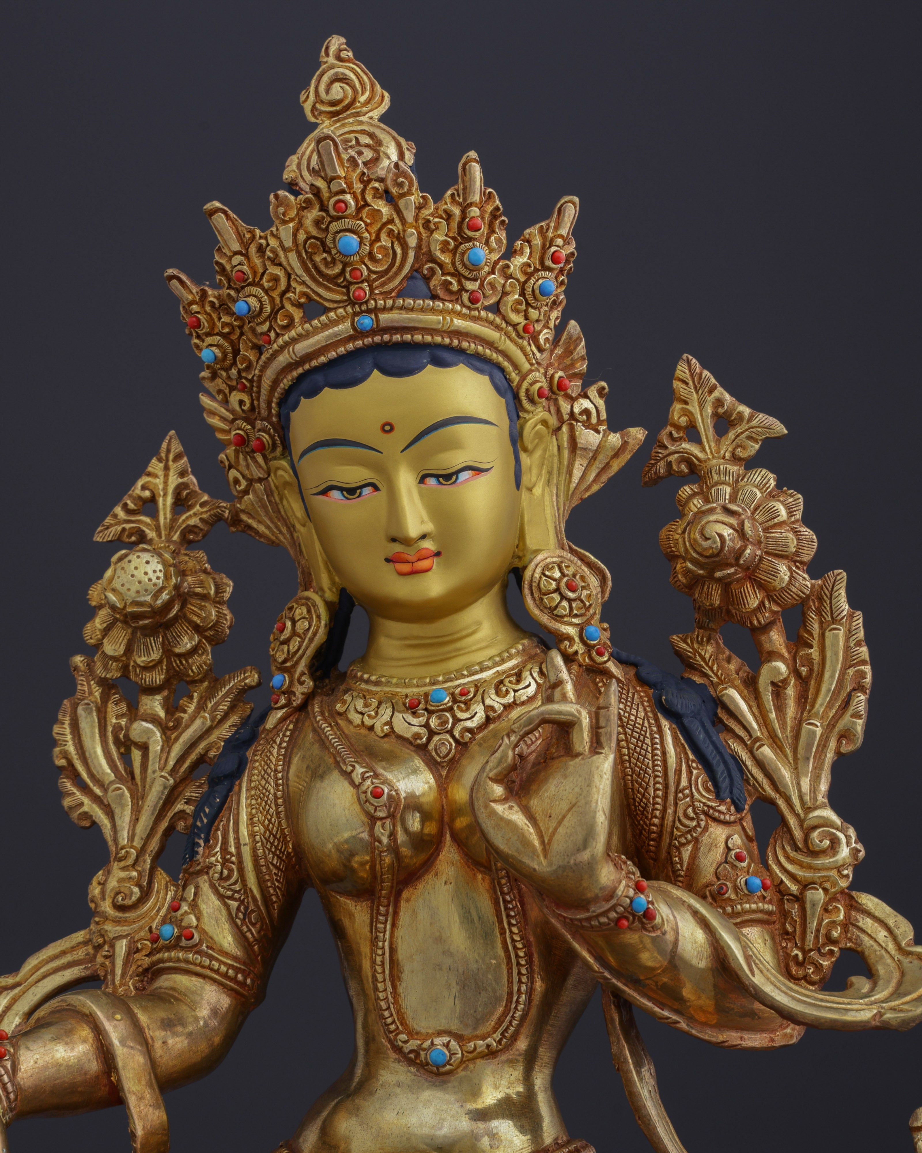 Sacred Green Tara | A Masterpiece of Nepalese Artistry