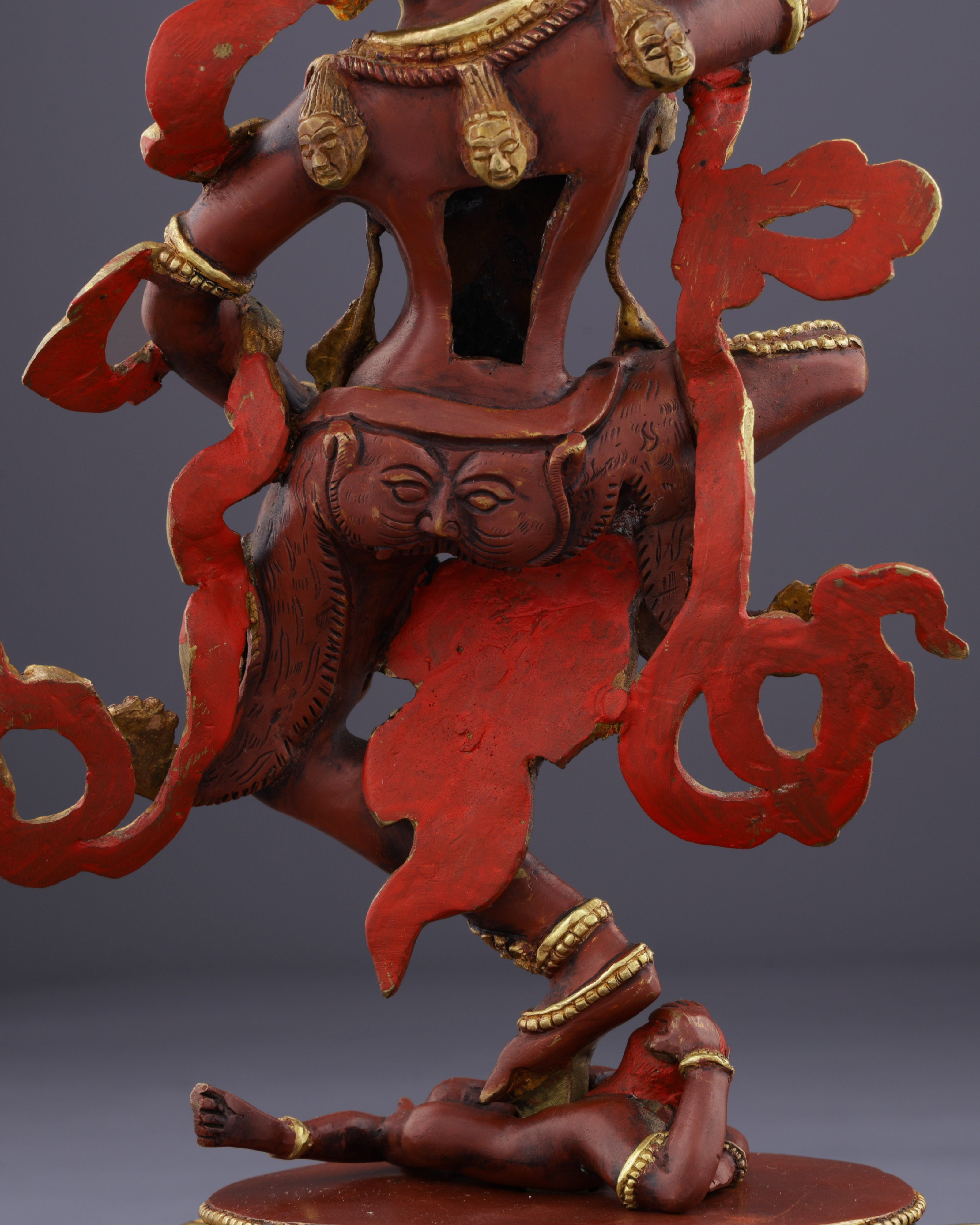 The Sacred Guardian | Nepalese Handmade Simhamukha Statue