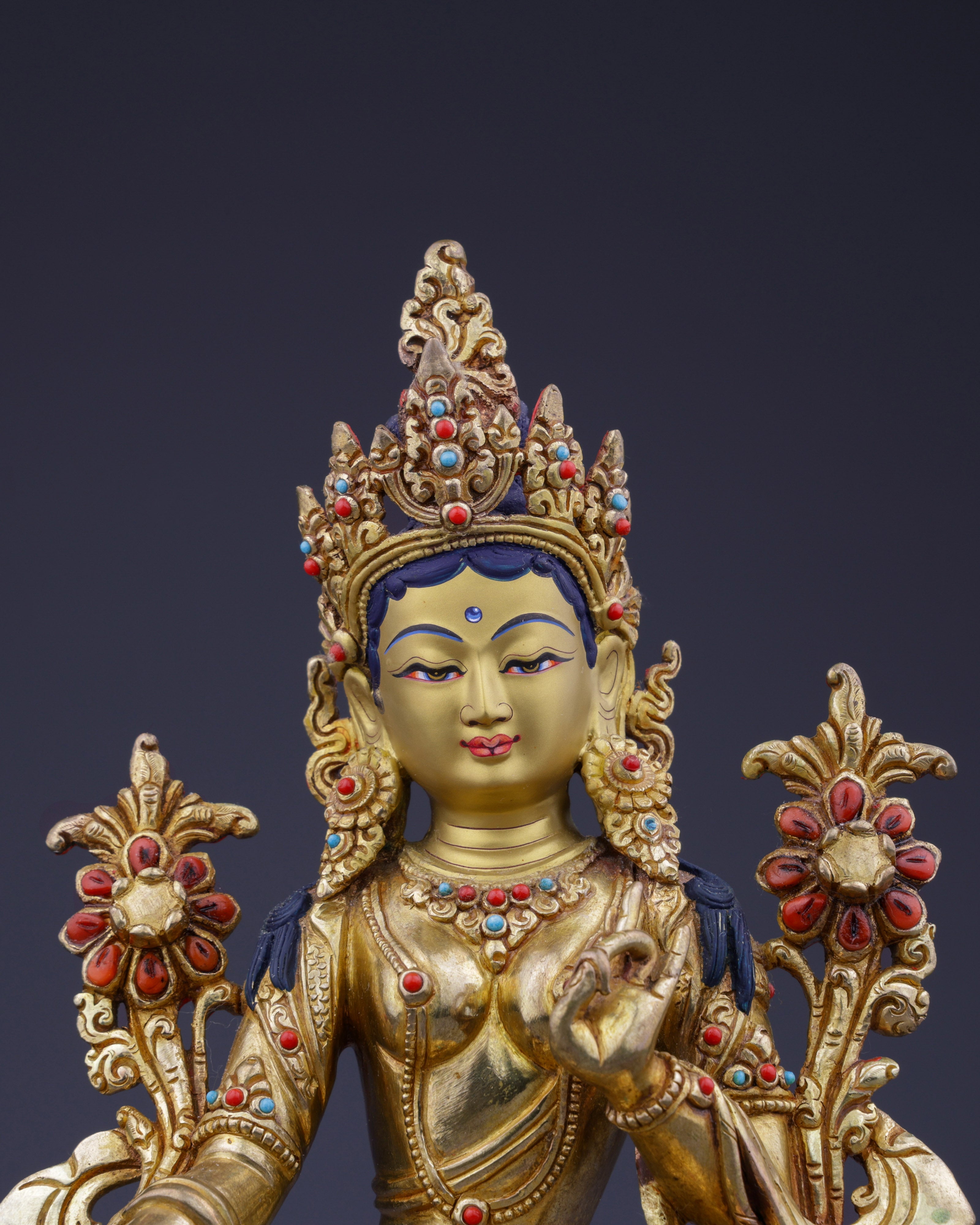 Divine Mother of Liberation | Exquisite Green Tara in Royal Elegance