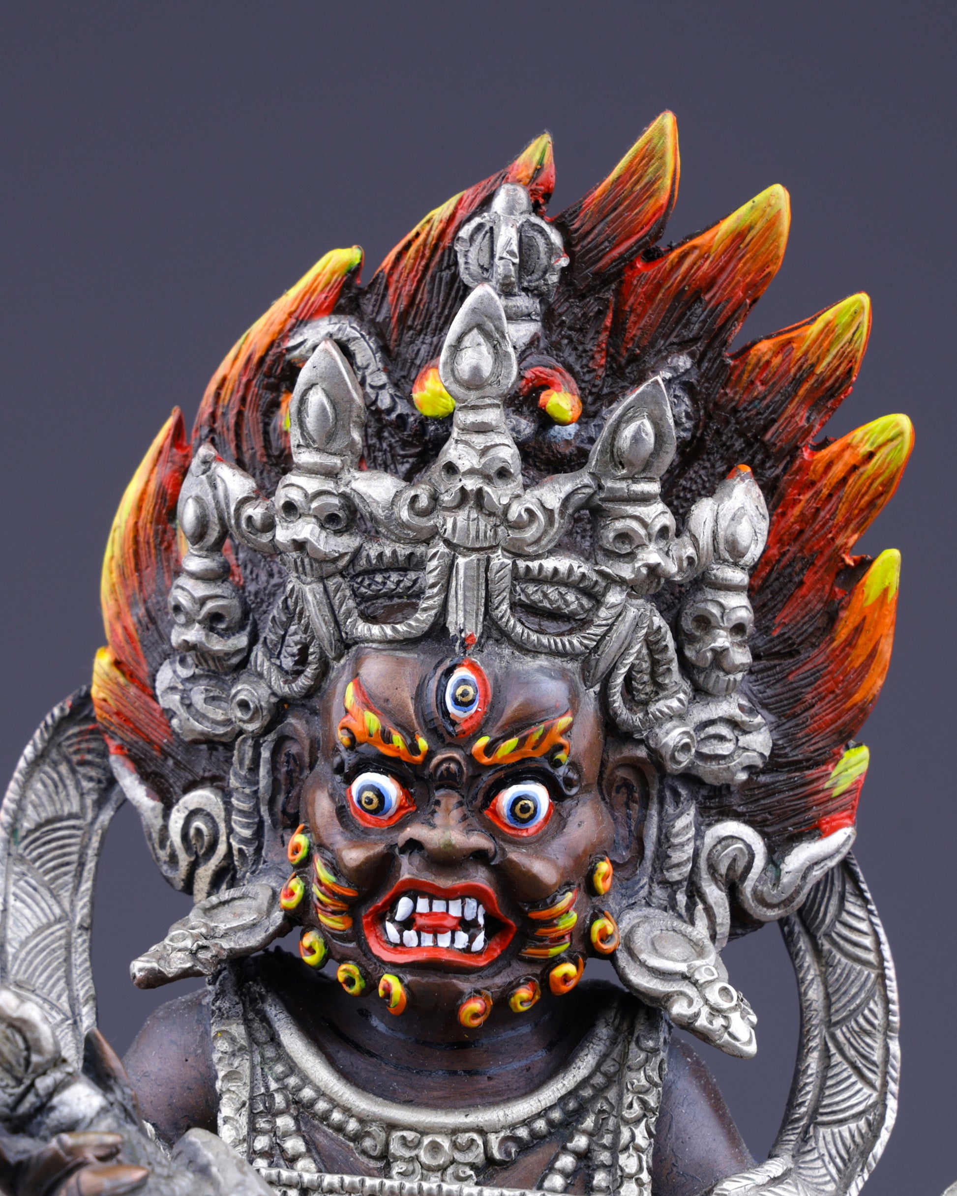 Majestic Sakya Mahakala | Supreme Protector of Ancient Wisdom - Authentic Handcrafted Statue