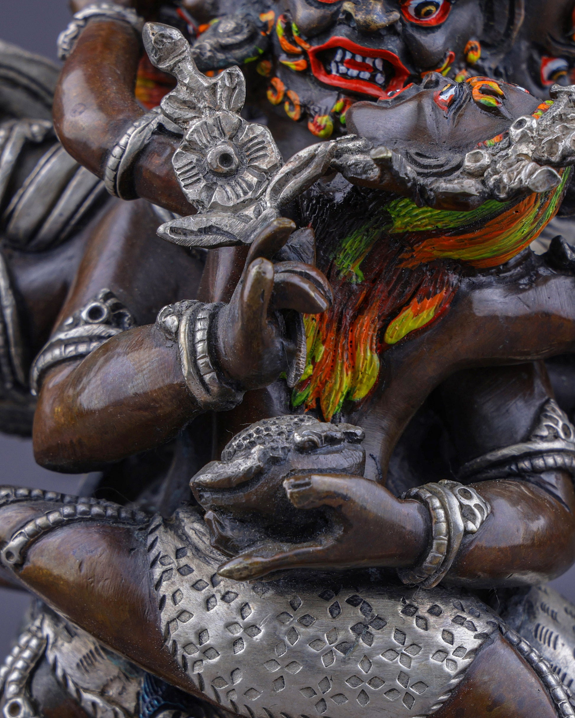 Sacred Hayagriva with Consort | Divine Union of Compassion and Wisdom - Authentic Handcrafted Statue