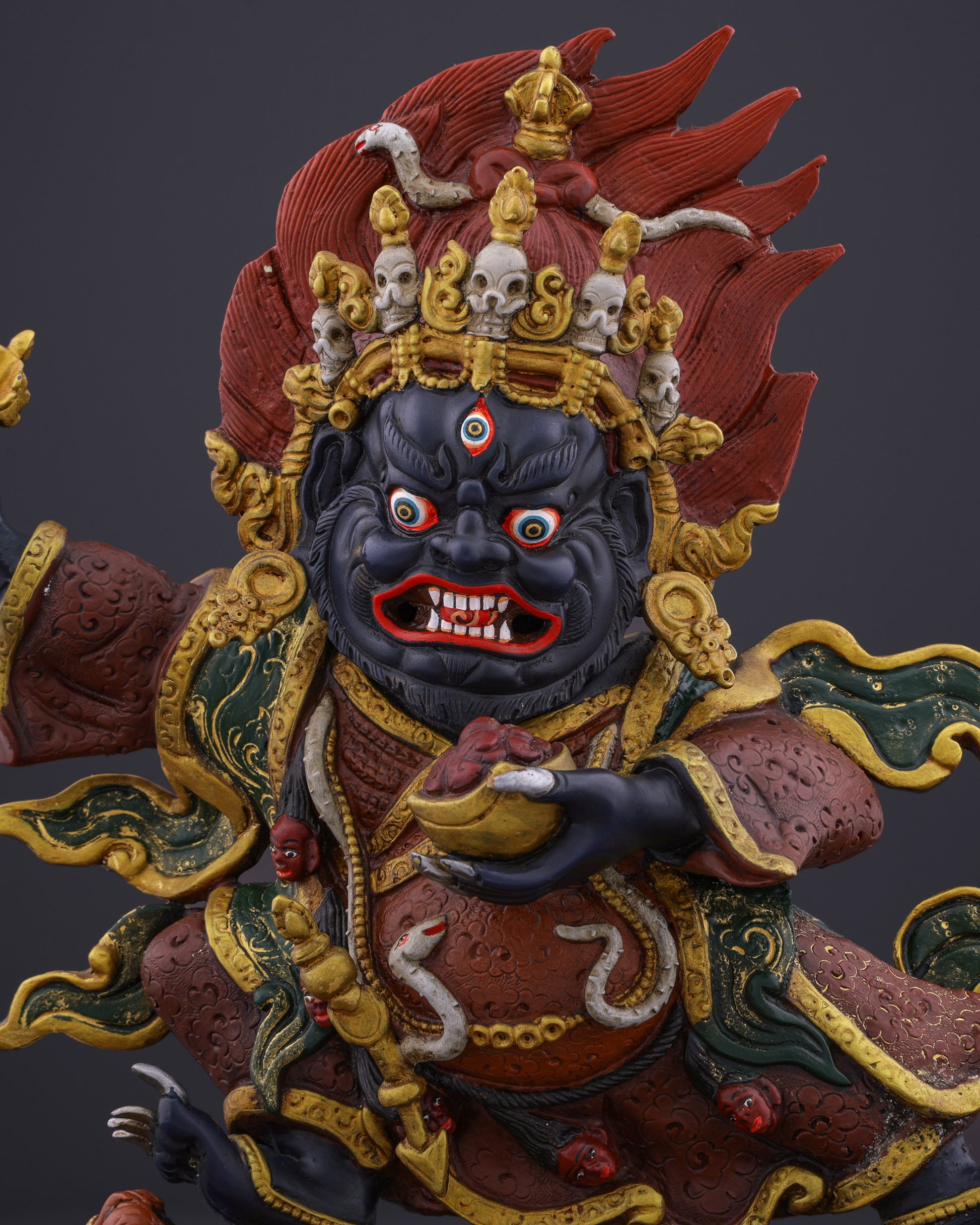 The Guardian of Sacred Transformation | Kajupa Mahakala - Authentic Handcrafted Statue