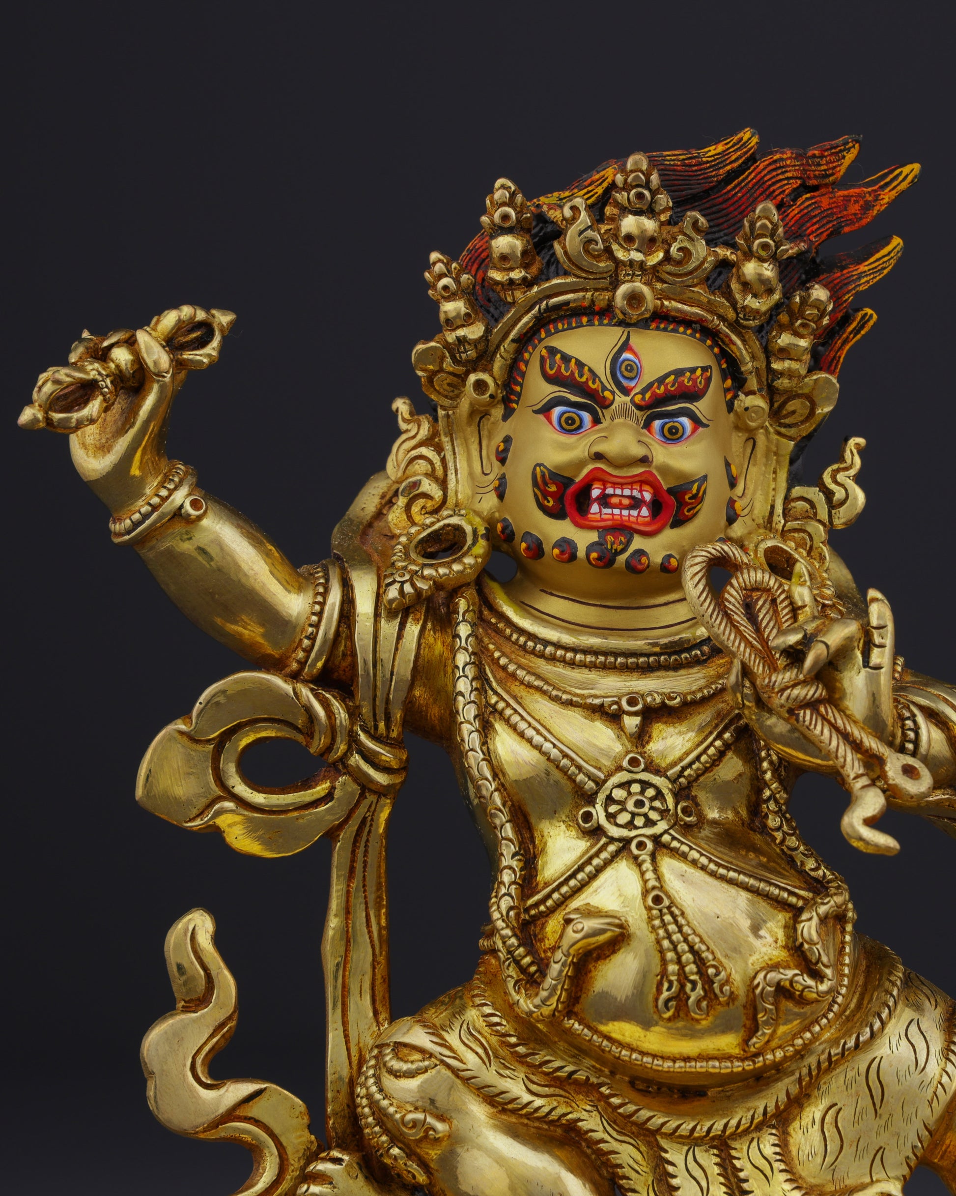 The Divine Guardian | Nepalese Handmade Vajrapani Statue - Authentic Handcrafted Statue