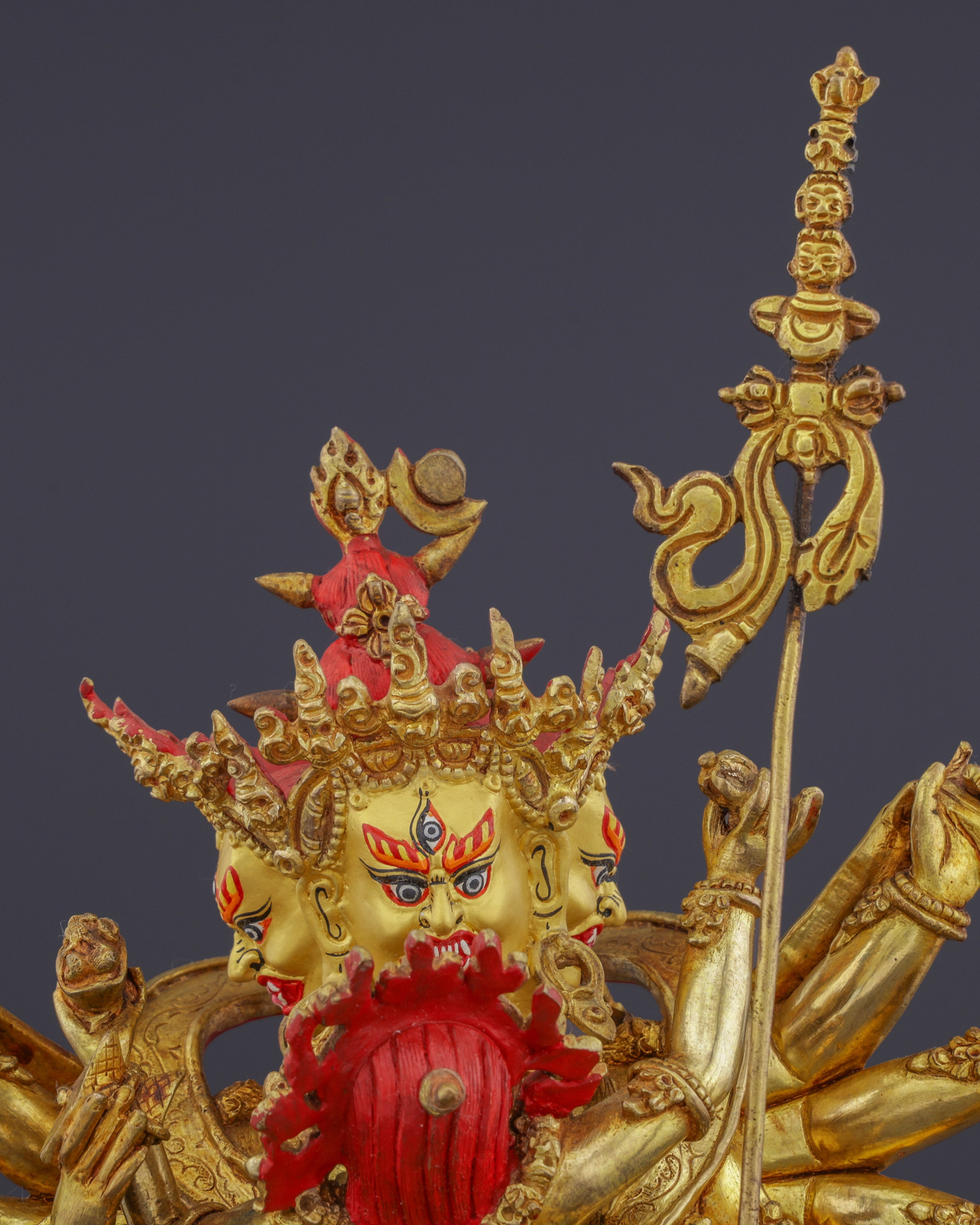 The Divine Embrace | Nepalese Handmade 12-Armed Chakrasamvara Statue