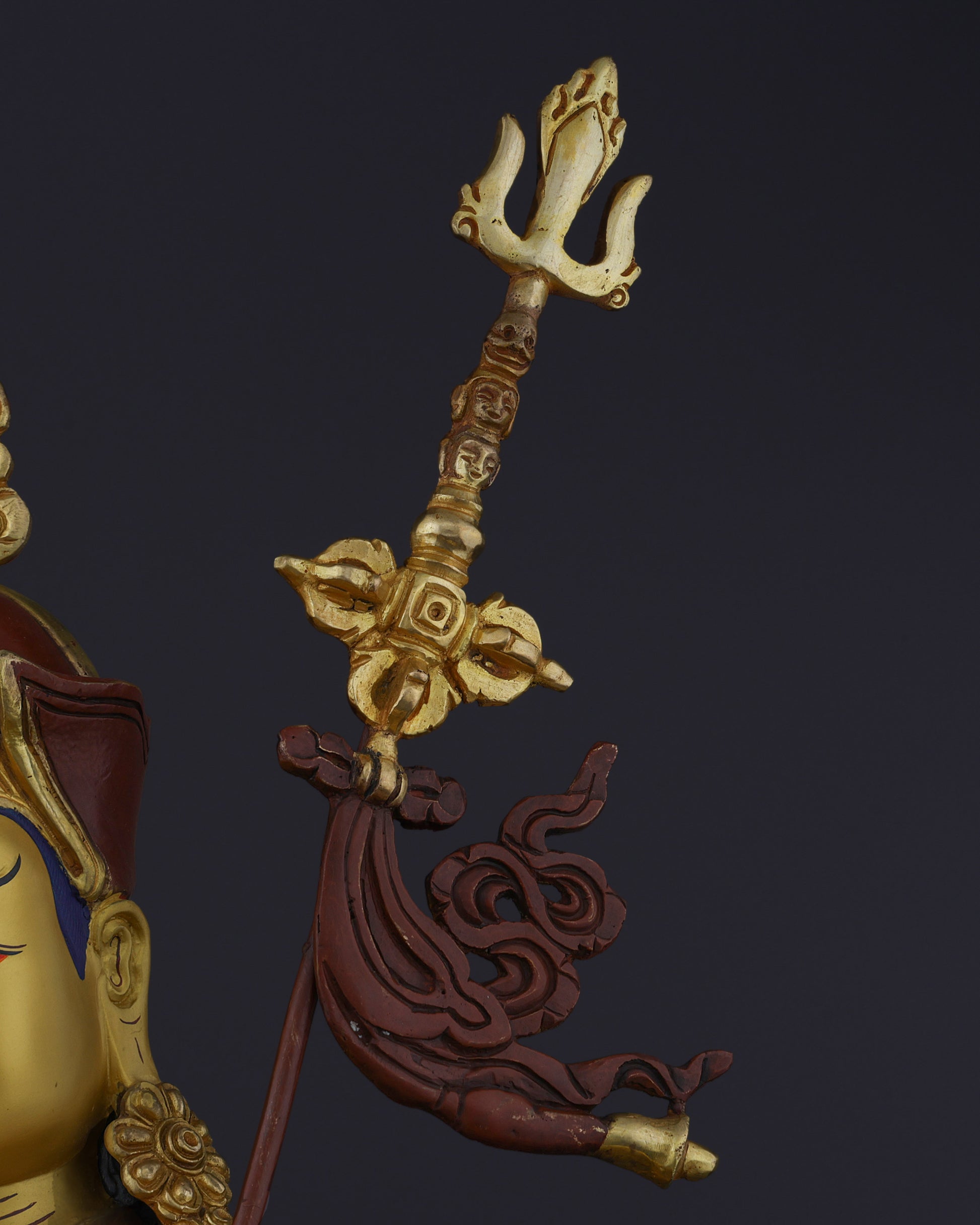 The Second Buddha | Nepalese Handmade Guru Rinpoche Statue - Authentic Handcrafted Statue