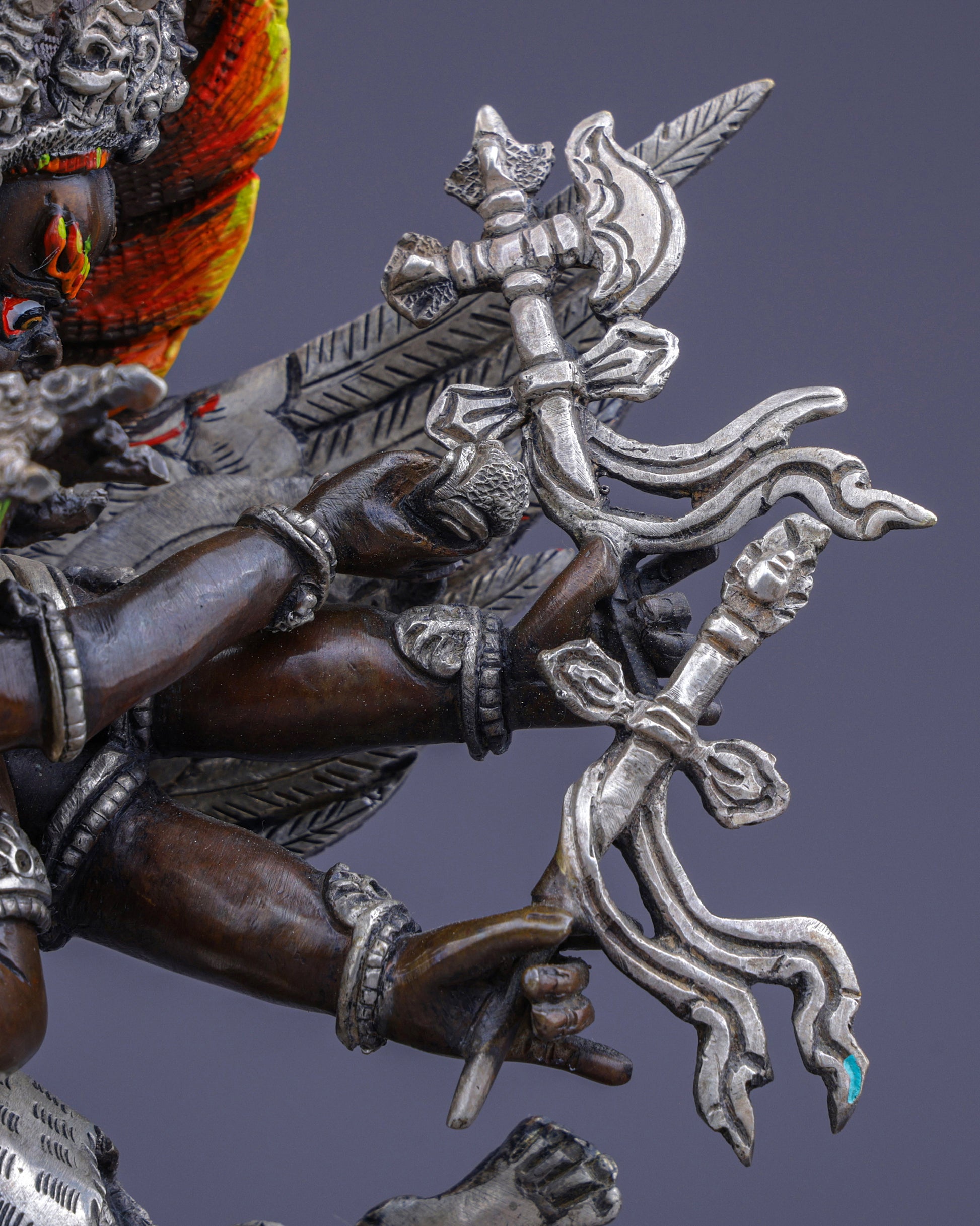 Sacred Hayagriva with Consort | Divine Union of Compassion and Wisdom - Authentic Handcrafted Statue