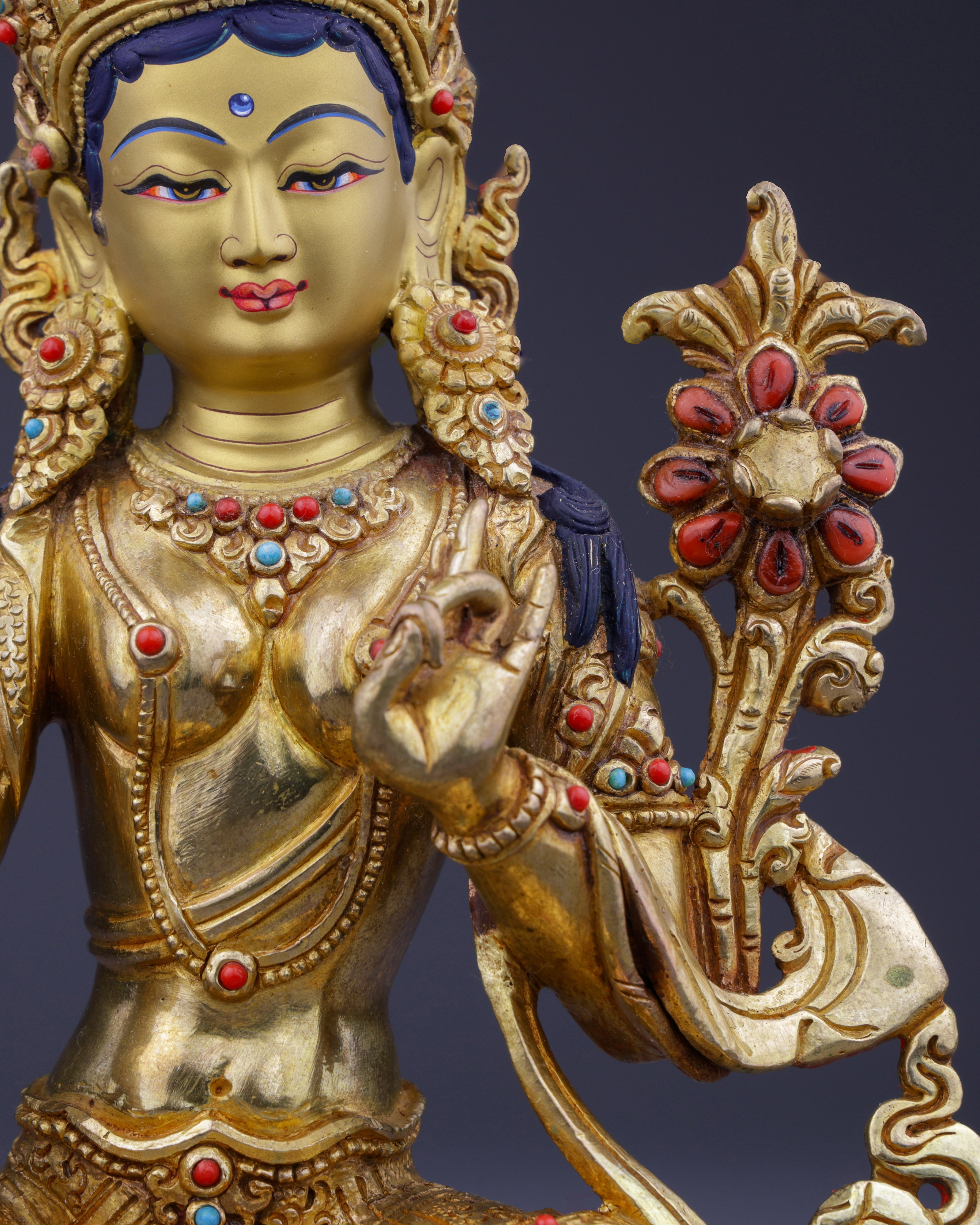 Divine Mother of Liberation | Exquisite Green Tara in Royal Elegance