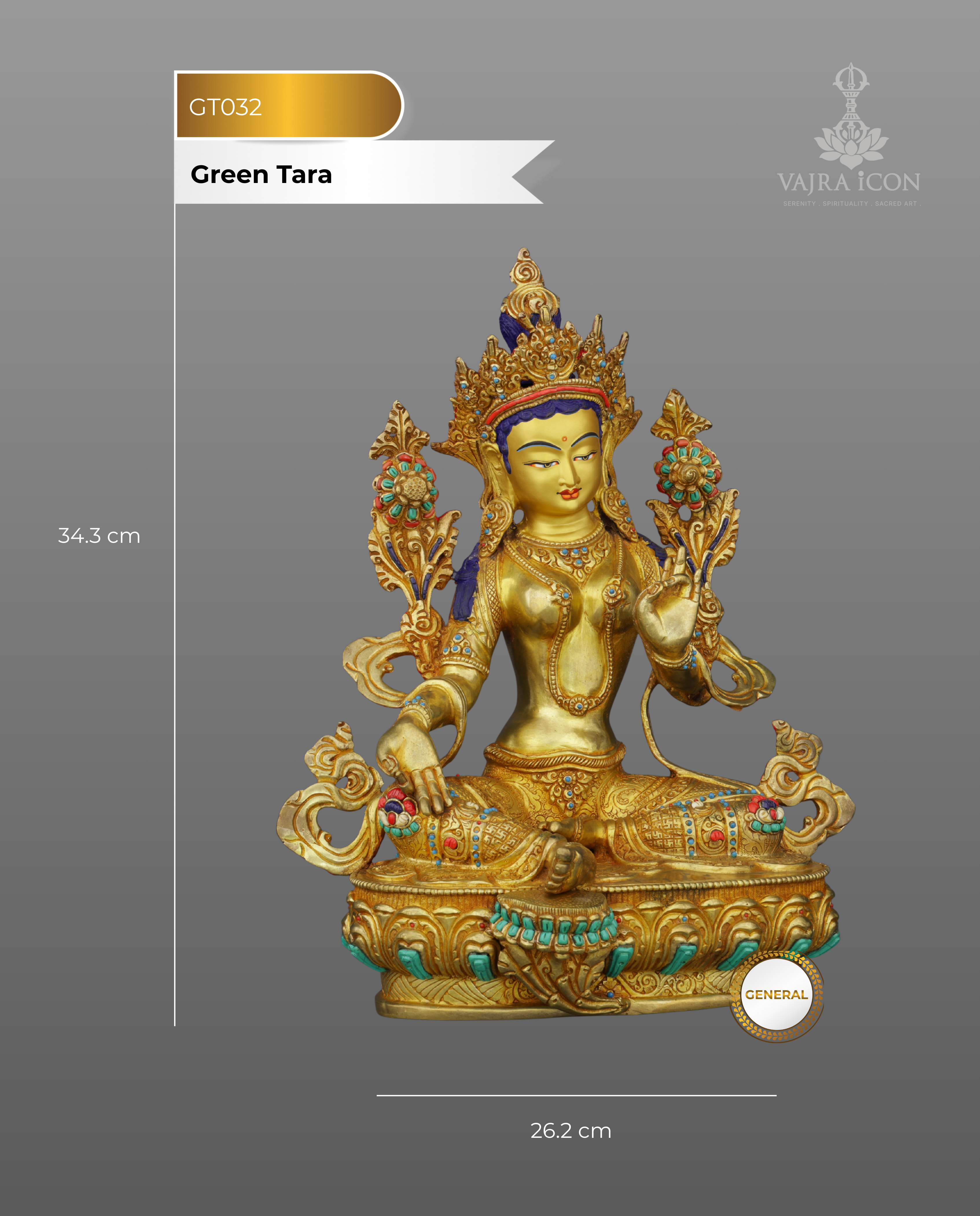 Divine Green Tara Statue | Radiant Nepalese Masterpiece of Compassion and Protection