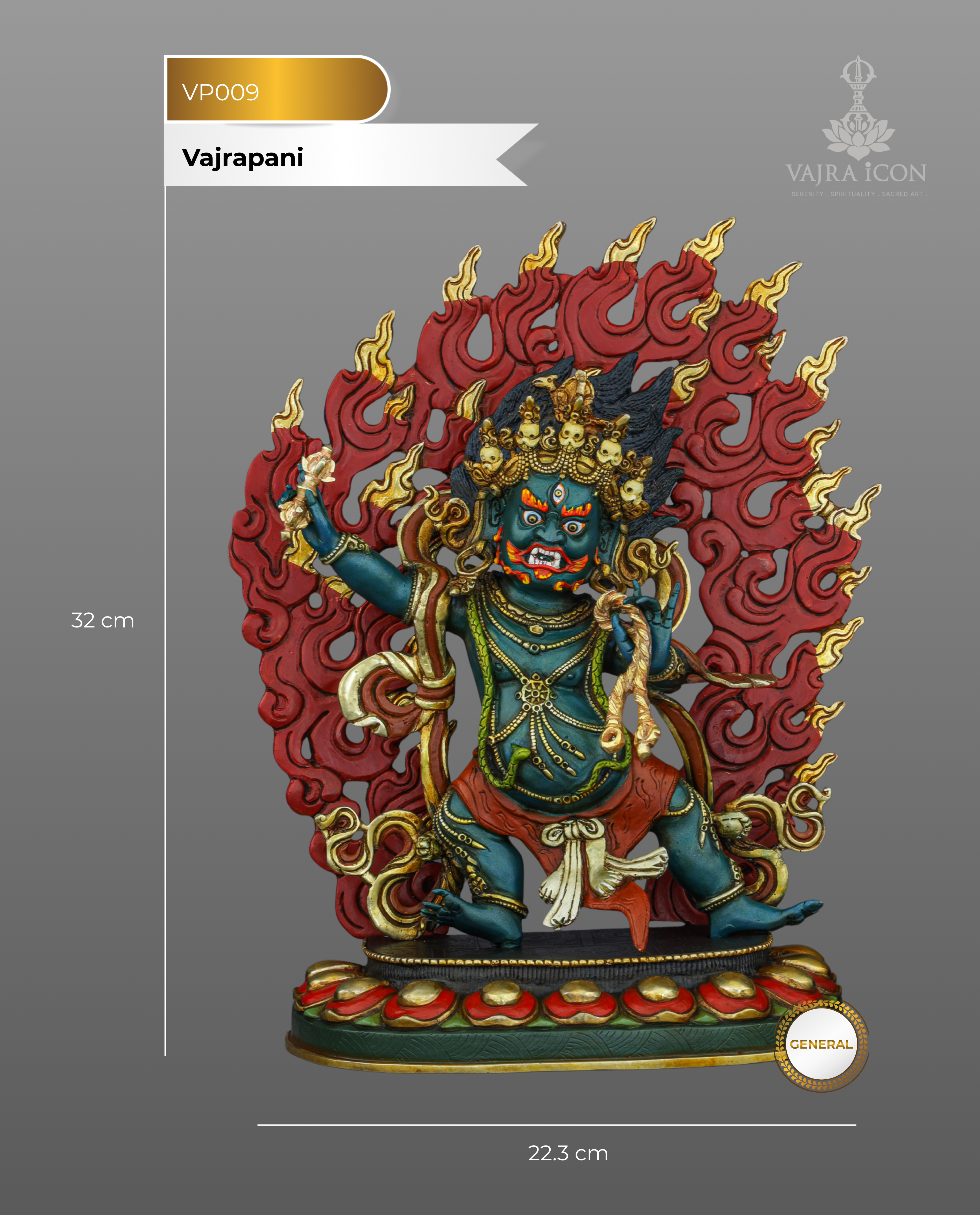 Guardian of Thunder | Handcrafted Vajrapani Statue from the Heart of Nepal