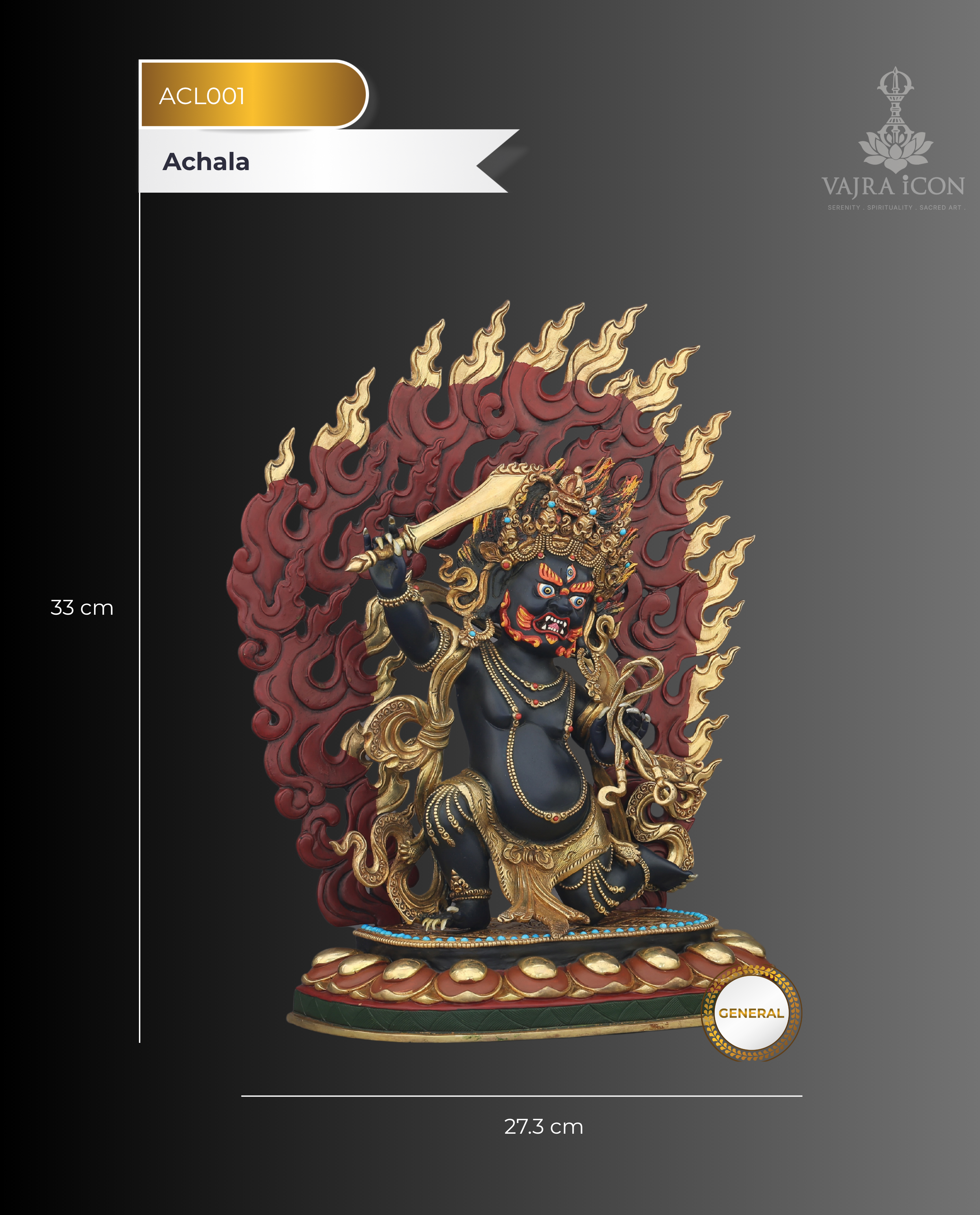 Achala Statue | The Immovable Destroyer of Obstacles, Handcrafted in Nepal