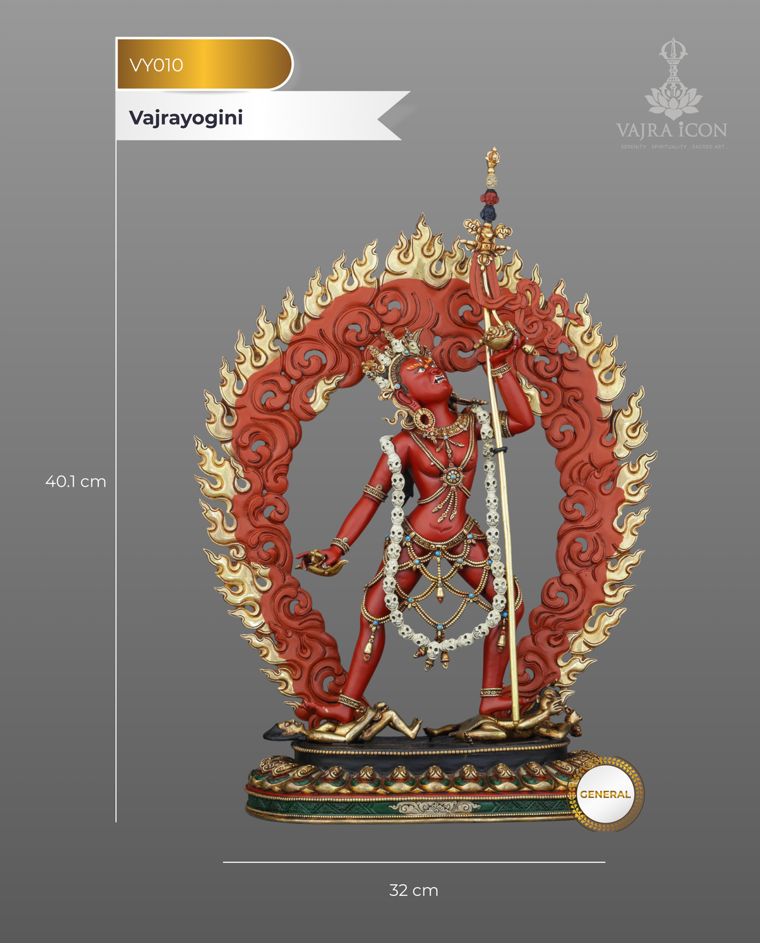 Crimson Dakini of Enlightenment | Vajrayogini Statue
