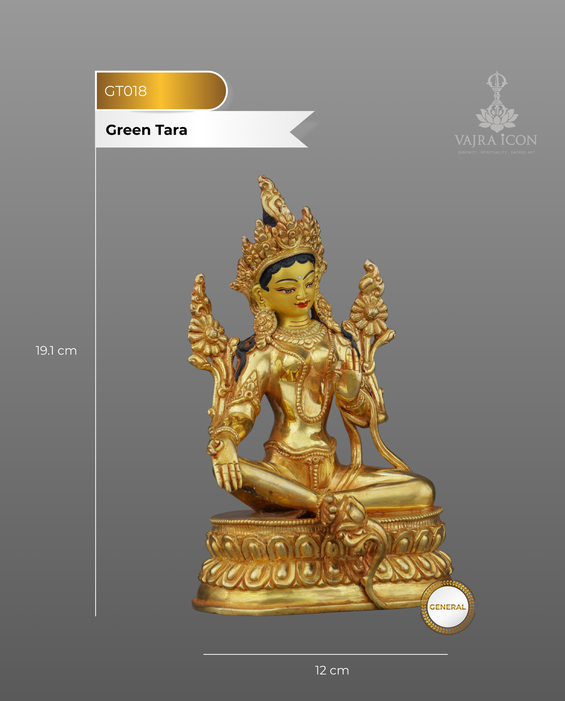 Radiant Green Tara Statue | Gateway to Swift Compassion and Divine Protection - Handcrafted Buddhist Statue - Authentic Sacred Art
