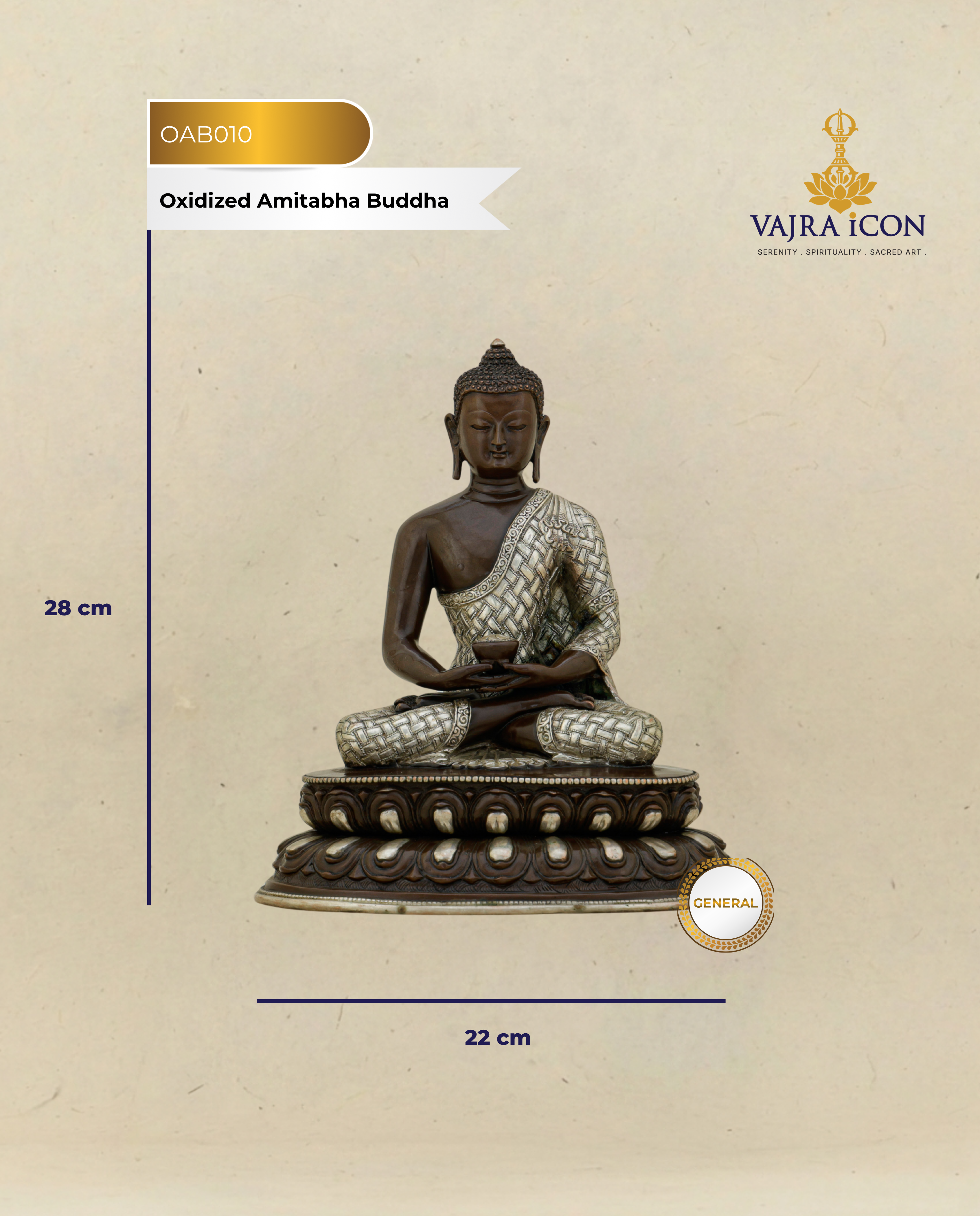 Dark as the Infinite, Bright as the Pure Land |&nbsp; Oxidized Amitabha Buddha From Nepal