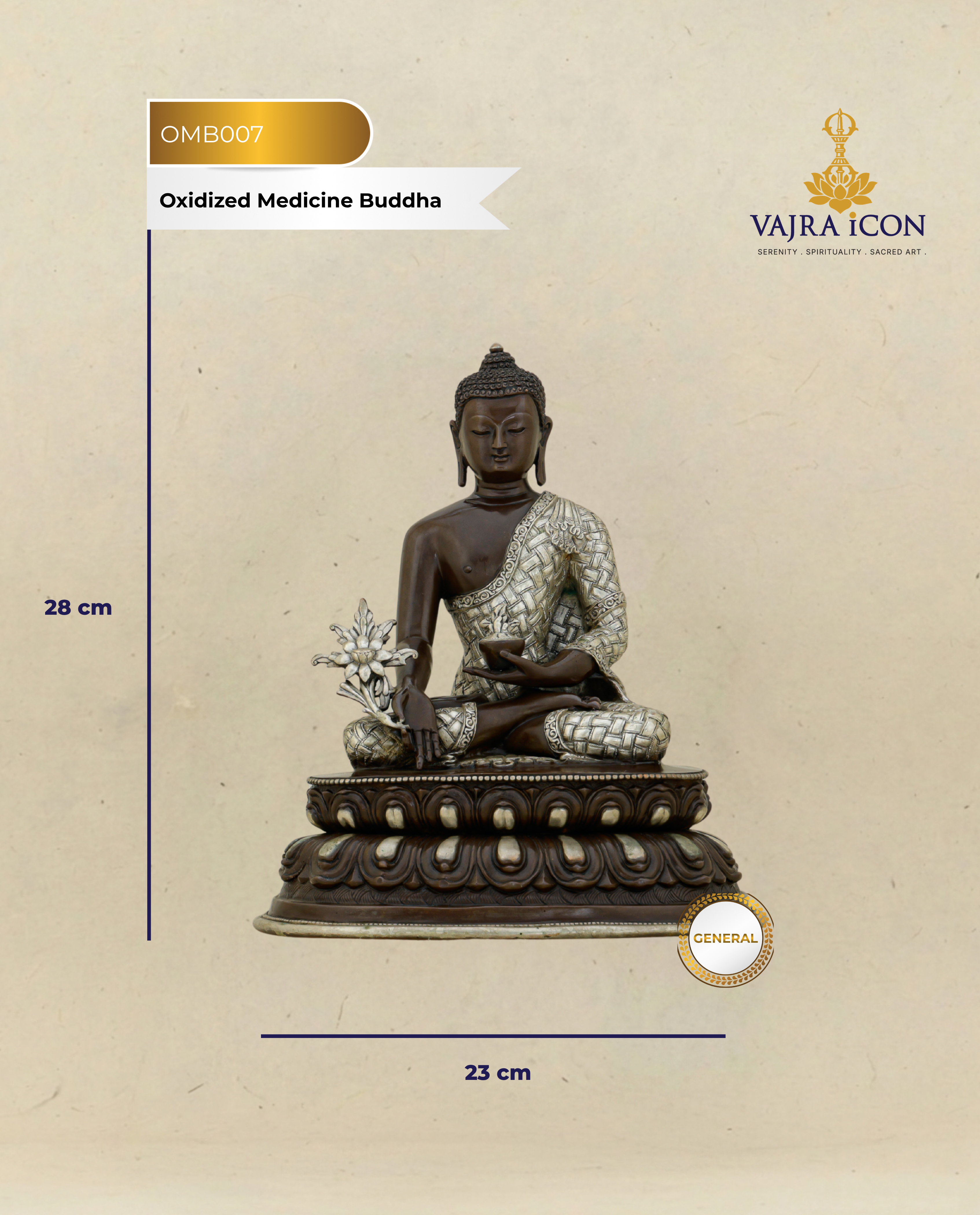 Bronze and Silver, Ancient and Healing | Oxidized Medicine Buddha From Nepal