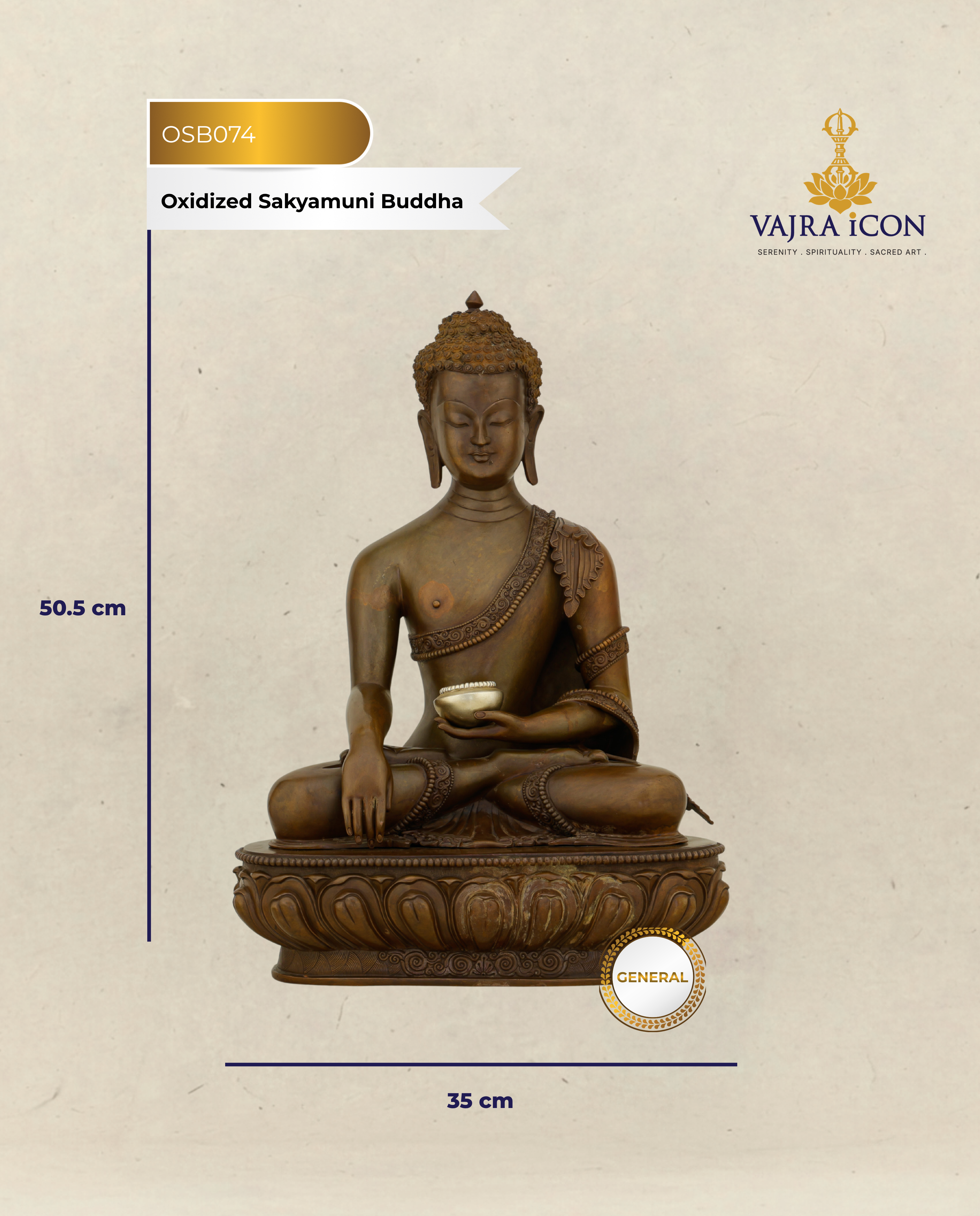 Silence Cast in Copper | Nepalese Oxidized Sakyamuni Buddha That Commands Every Room