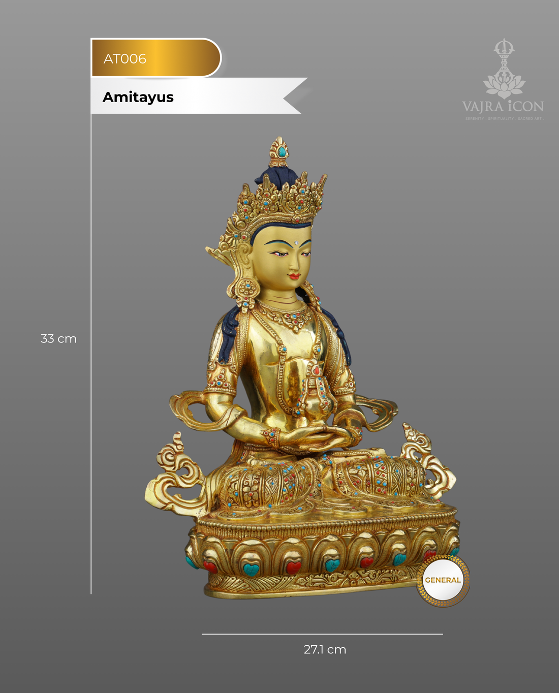 Amitayus Buddha Statue | Eternal Radiance of Infinite Life