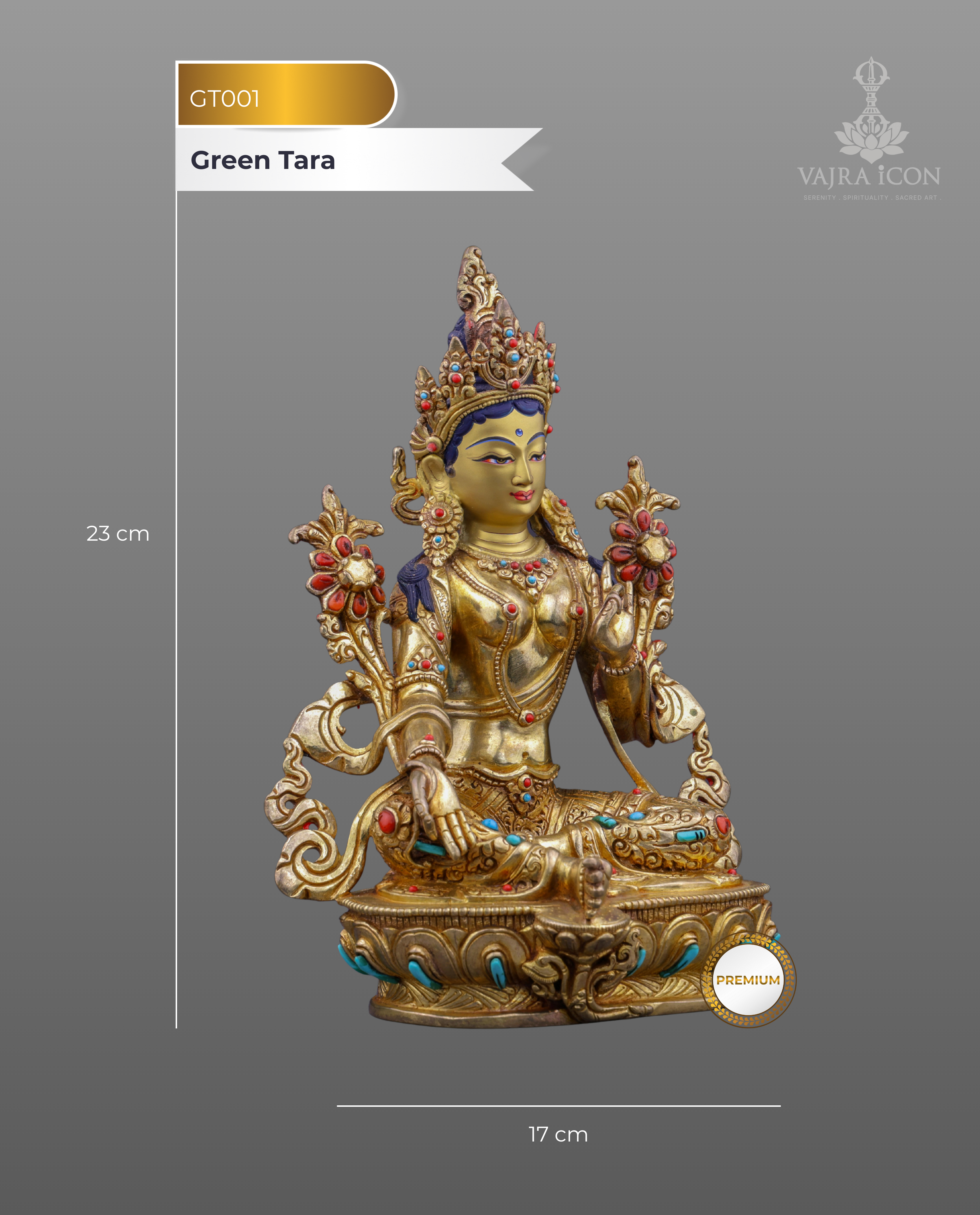 Divine Mother of Liberation | Exquisite Green Tara in Royal Elegance